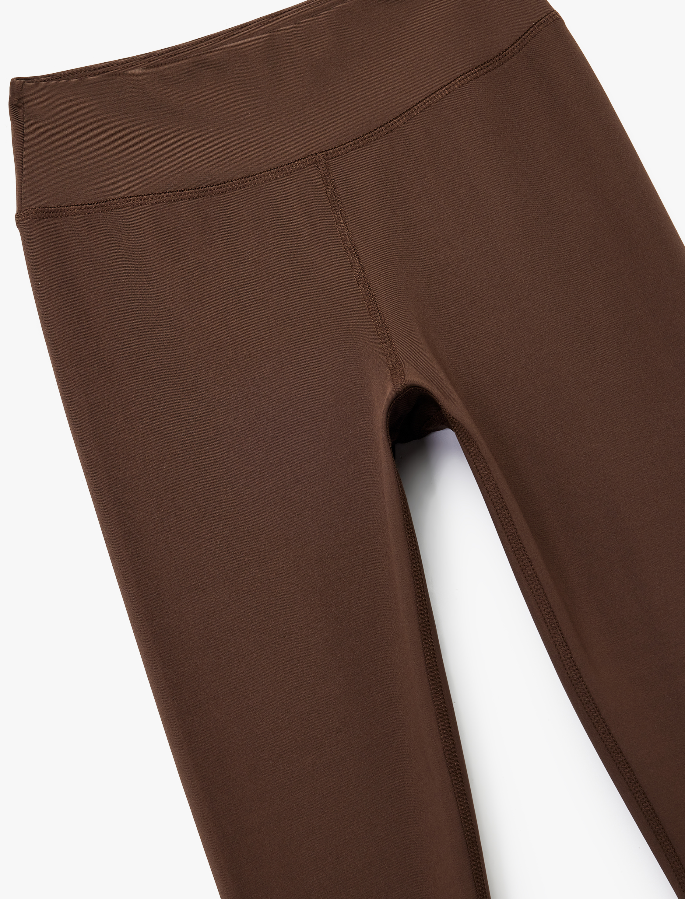   Yüksek Bel İnterlok Dikiş Detaylı Spor Tayt