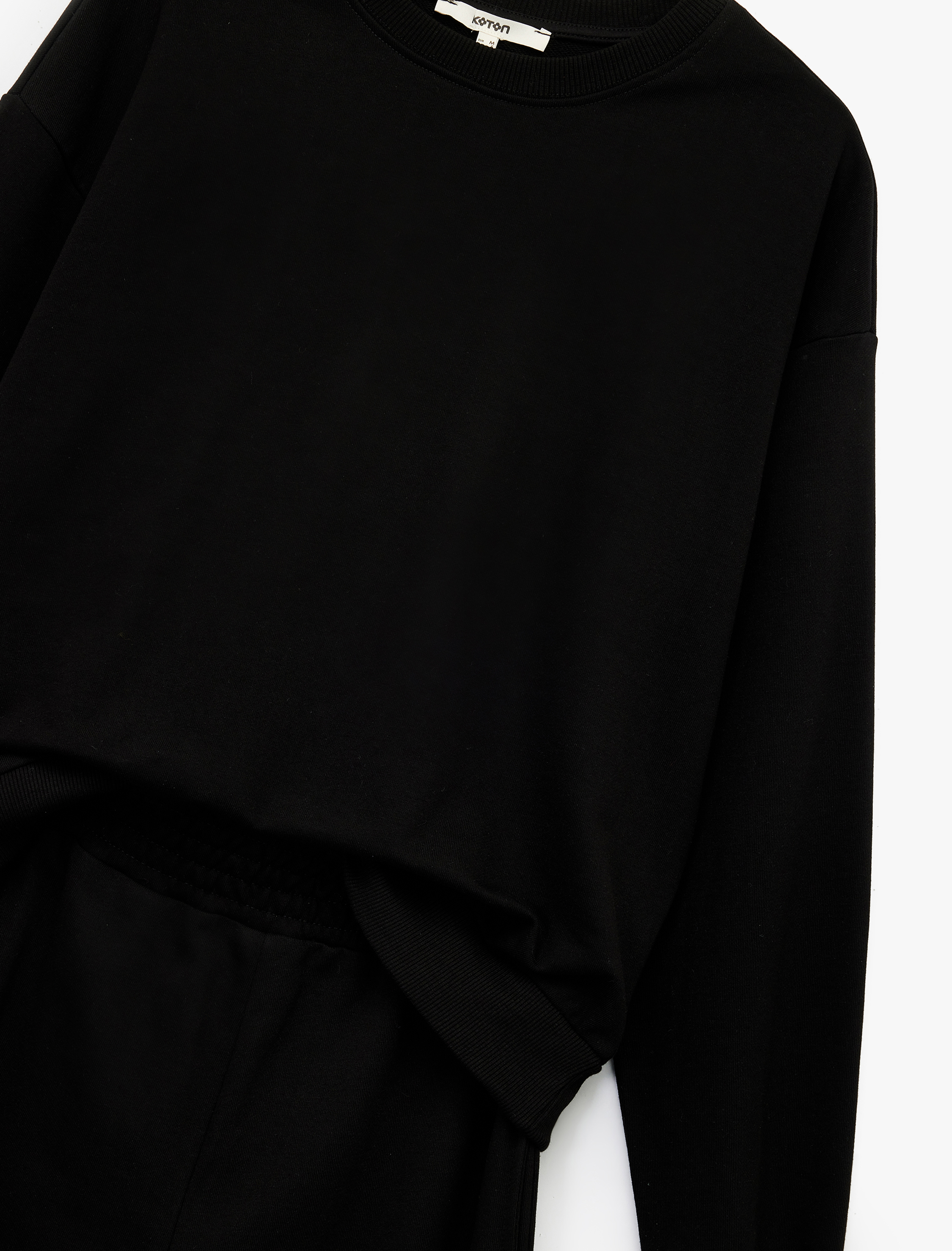   Rahat Kalıp Üç İplik Uzun Kollu Sweatshirt Eşofman Takımı