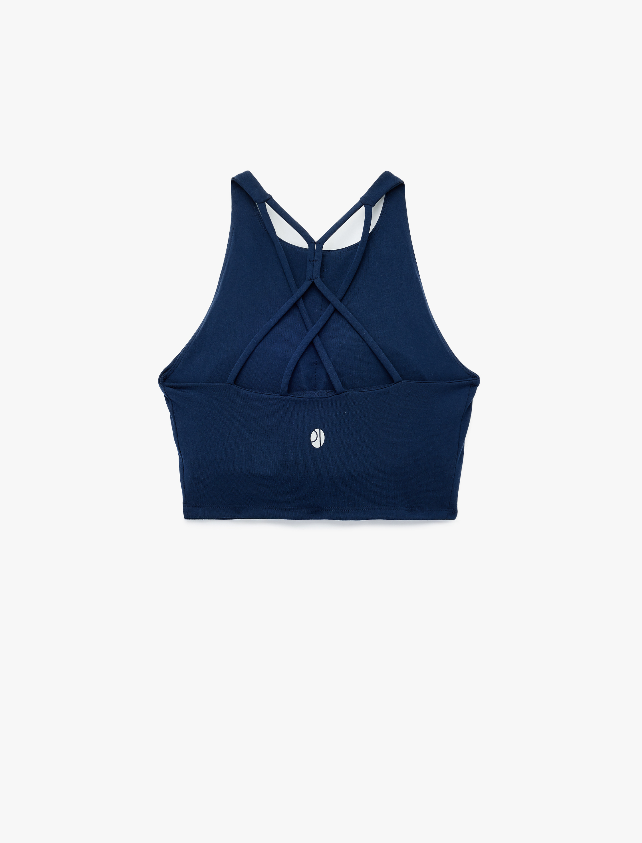   Çapraz İp Askılı Sırt Detaylı İnterlok Sporcu Sütyeni