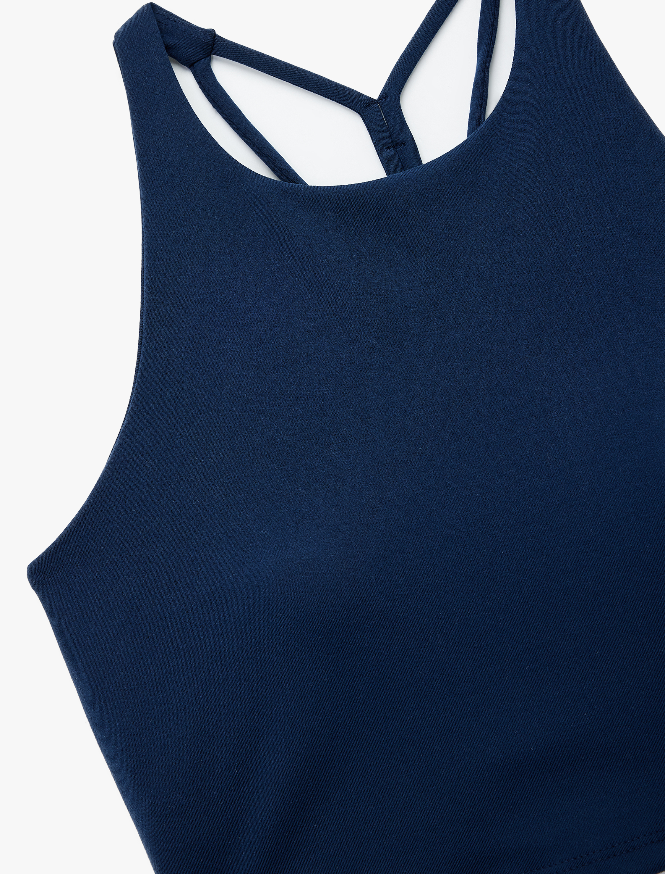   Çapraz İp Askılı Sırt Detaylı İnterlok Sporcu Sütyeni