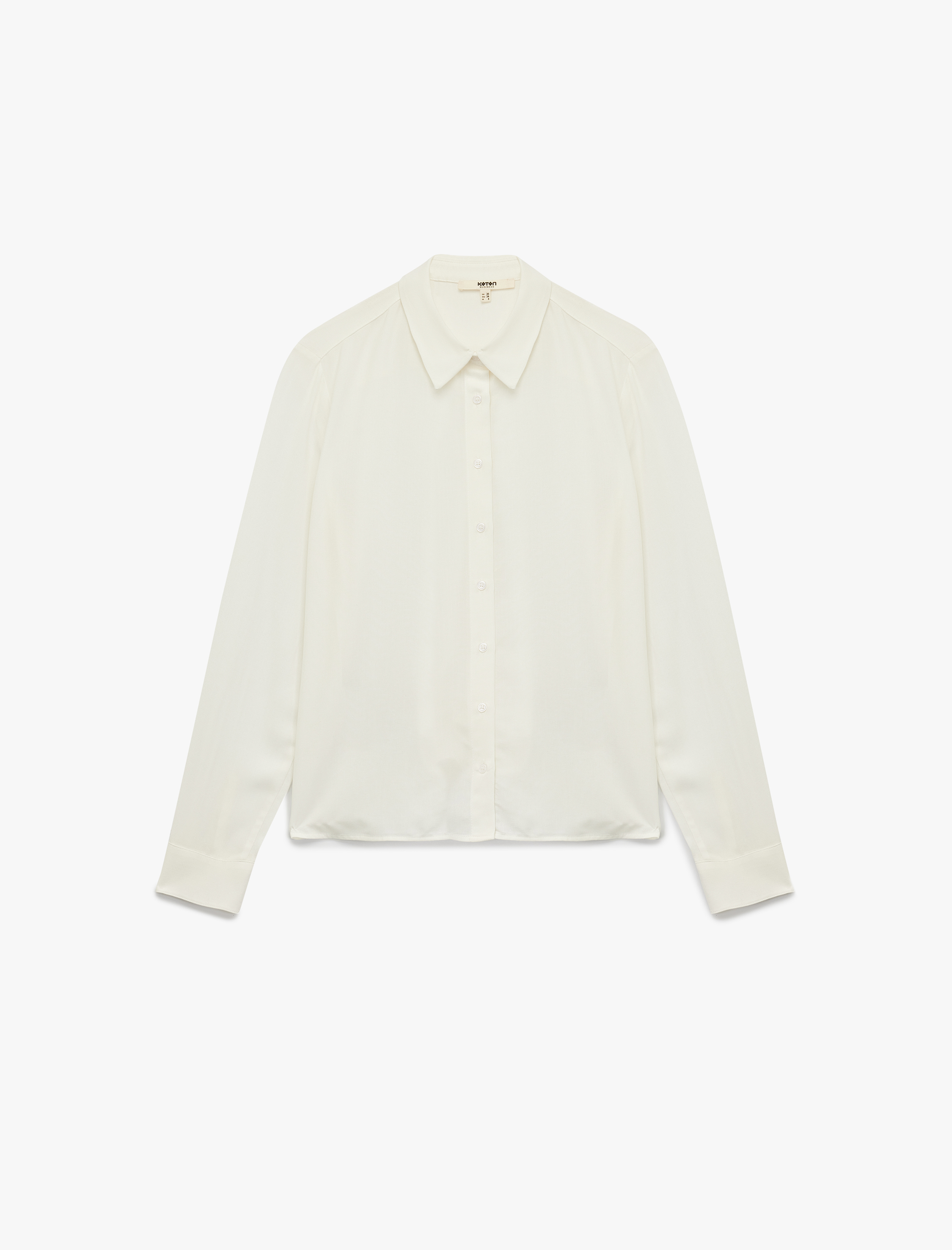   Regular Fit Uzun Kollu Klasik Yaka Viskon Gömlek