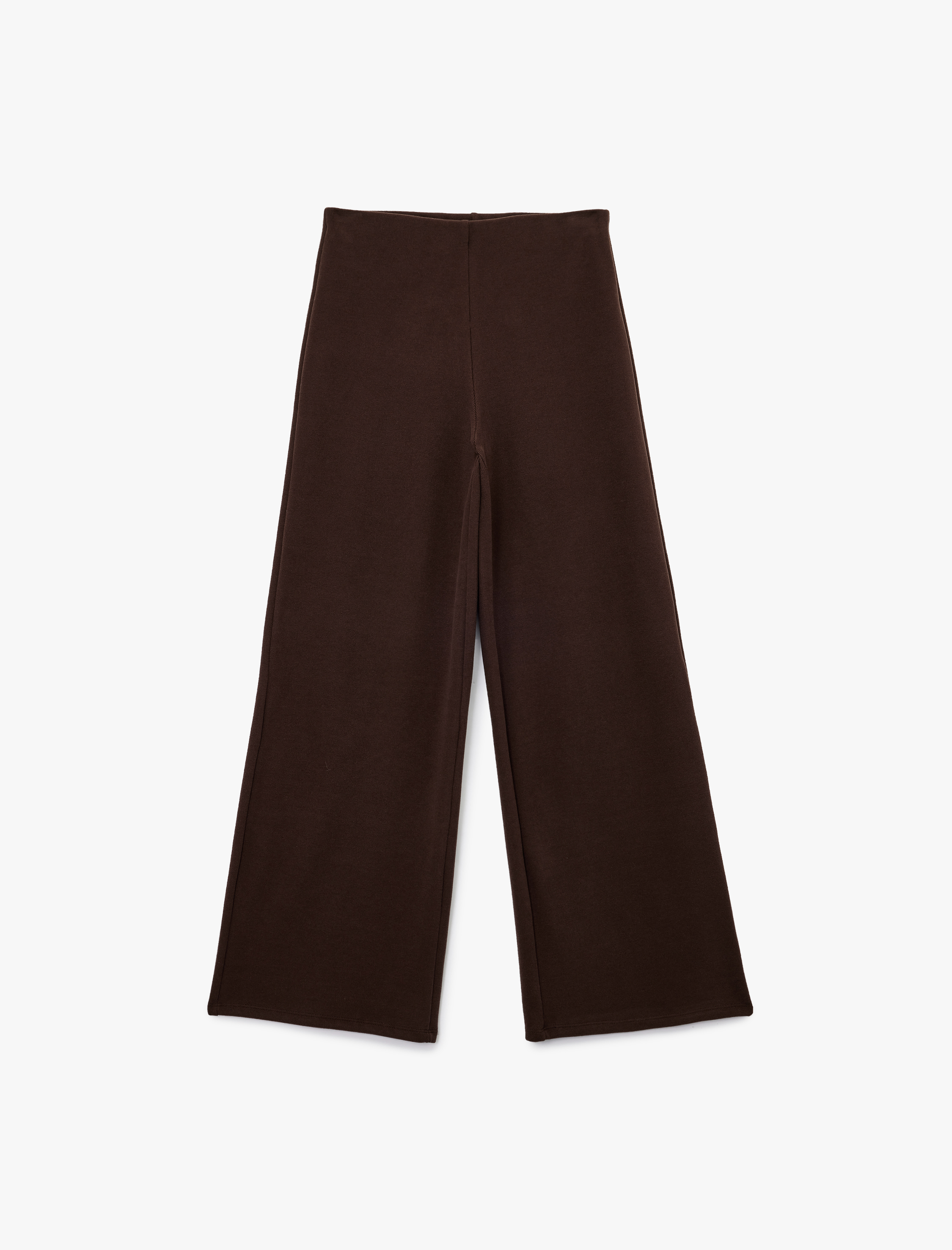   Modal Kumaş Düz Geniş Paça Kumaş Pantolon