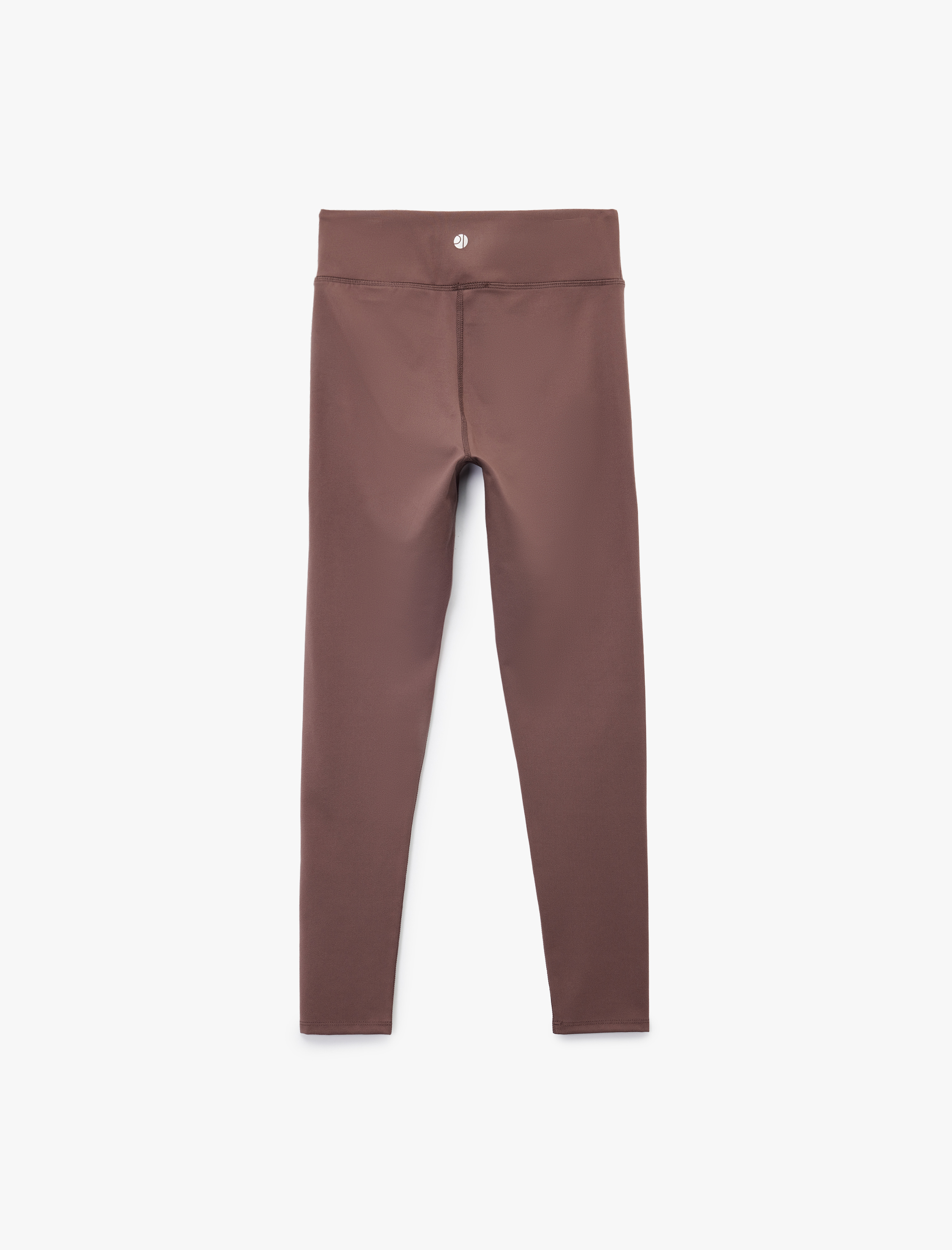   Yüksek Bel Slim Fit İnterlok Spor Tayt