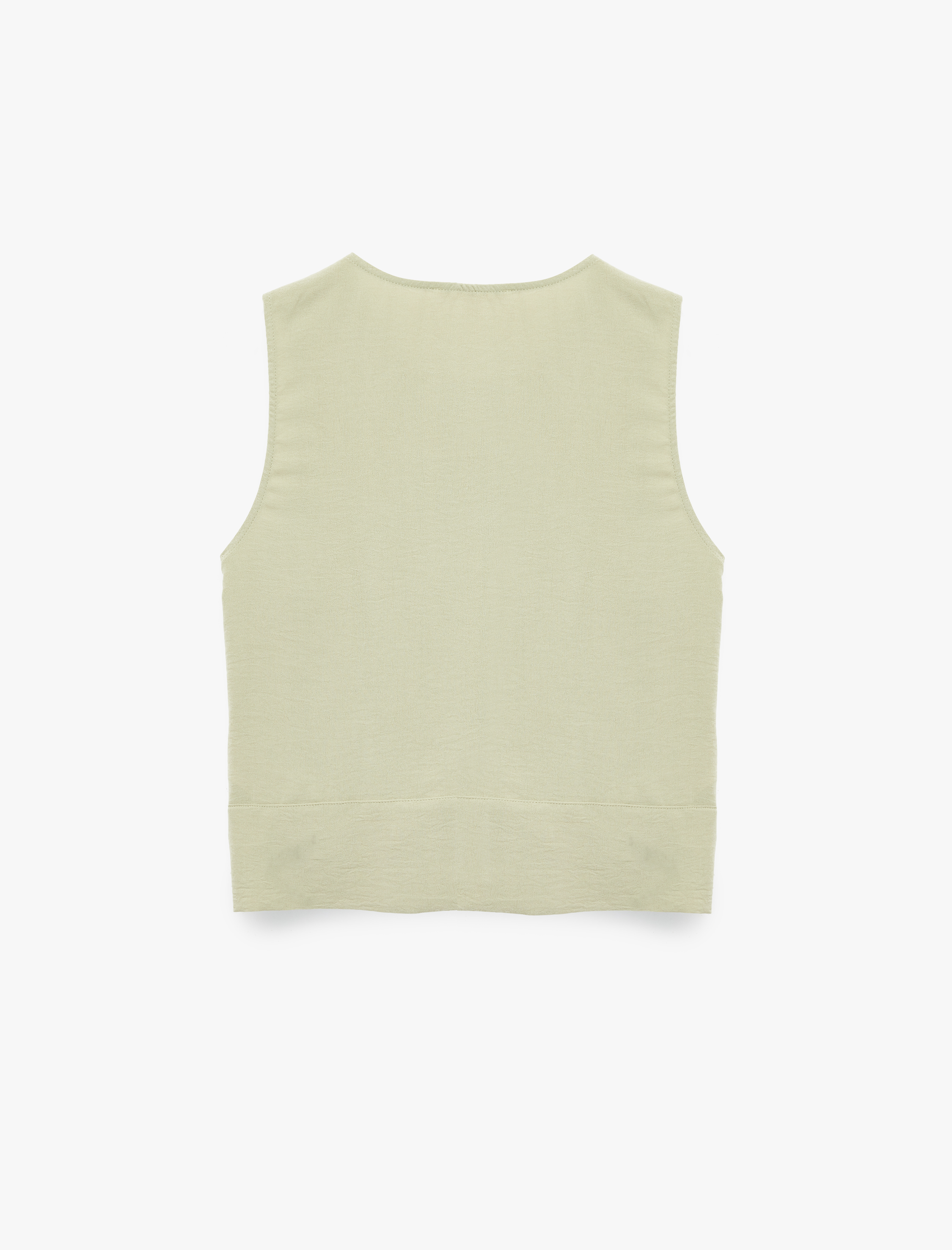   Kolsuz Düğmeli Bisiklet Yaka Yelek