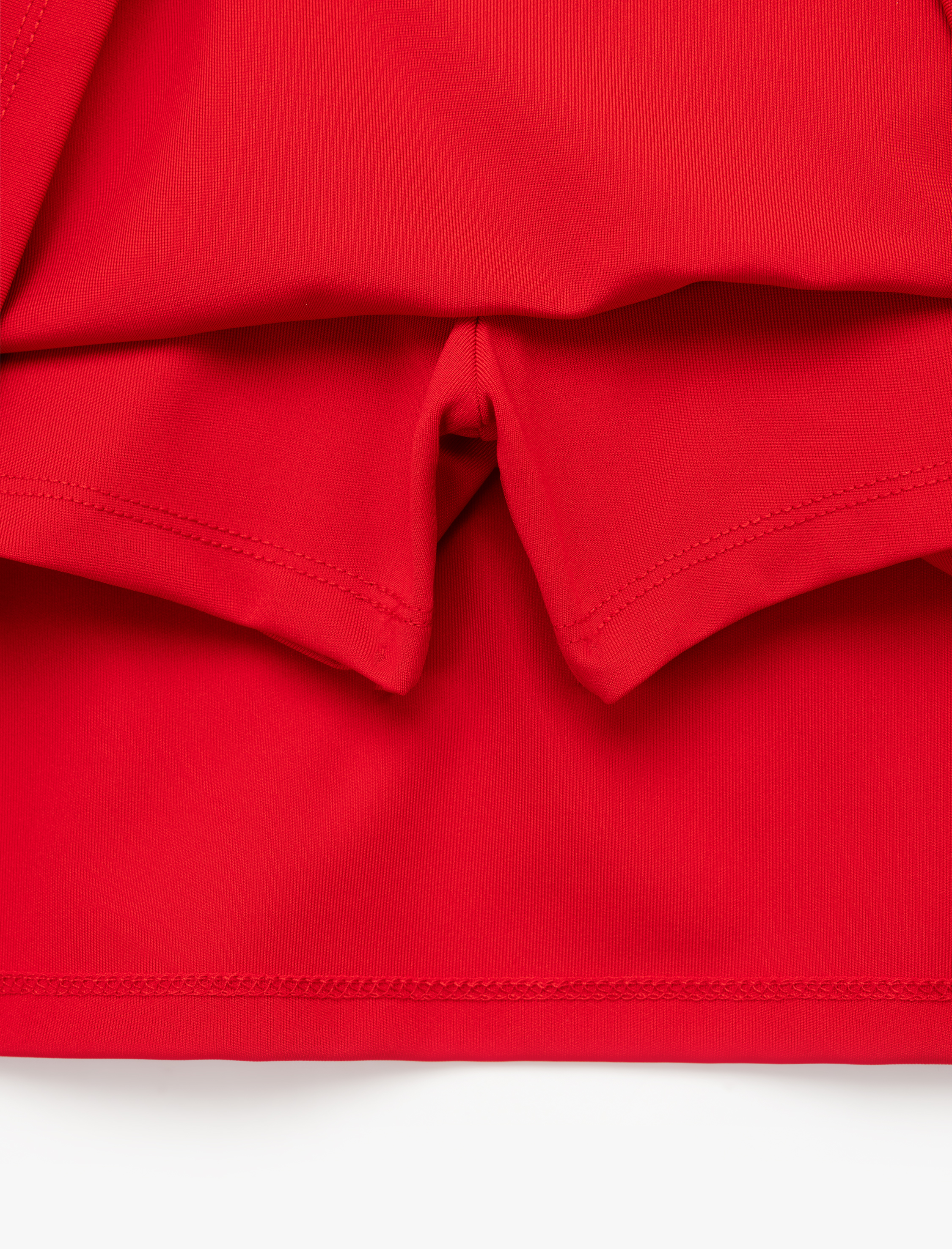   Yüksek Bel İnterlok Slim Fit Mini Spor Şort Etek