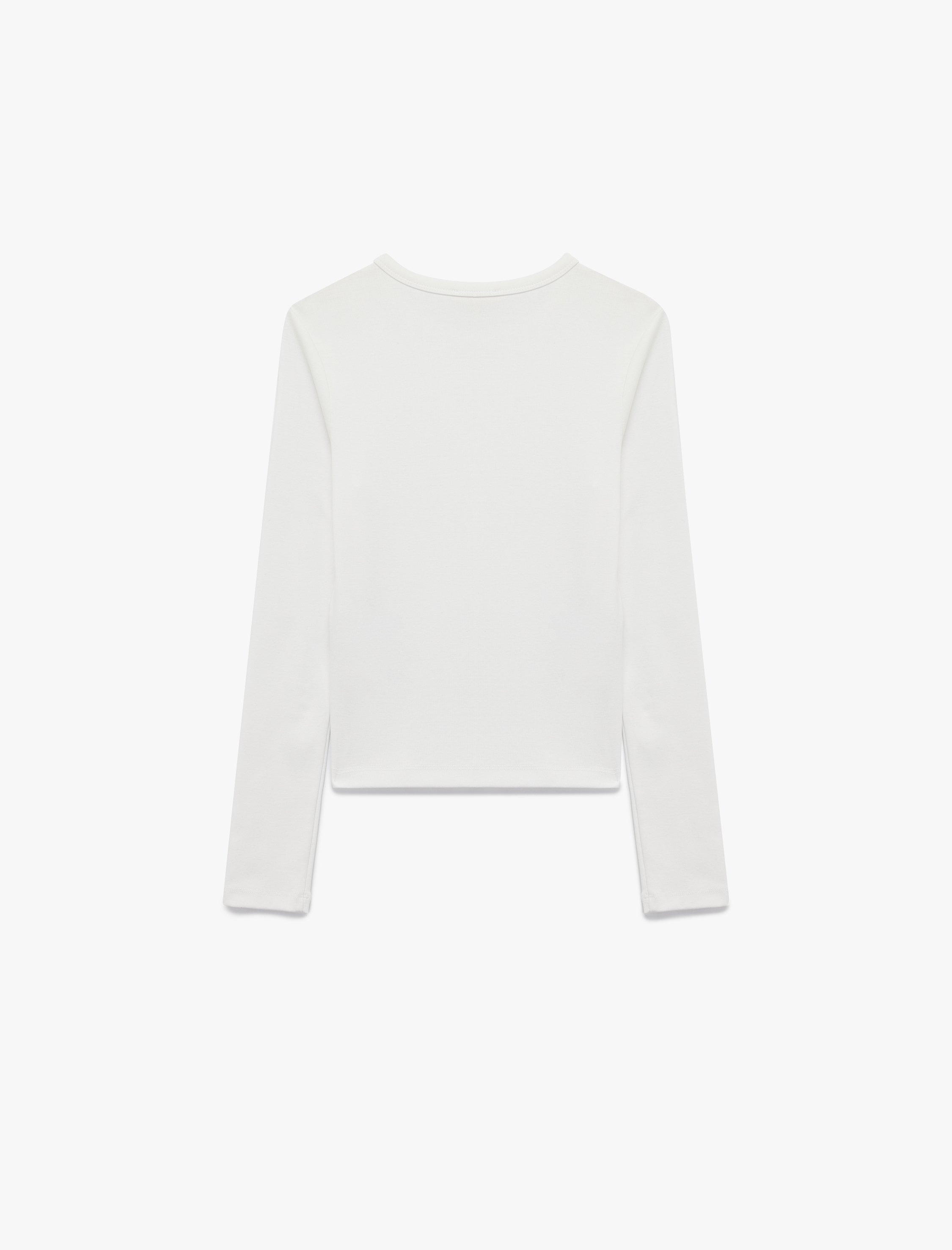   Pamuklu Slim Fit Uzun Kollu Bisiklet Yaka Basic Tişört