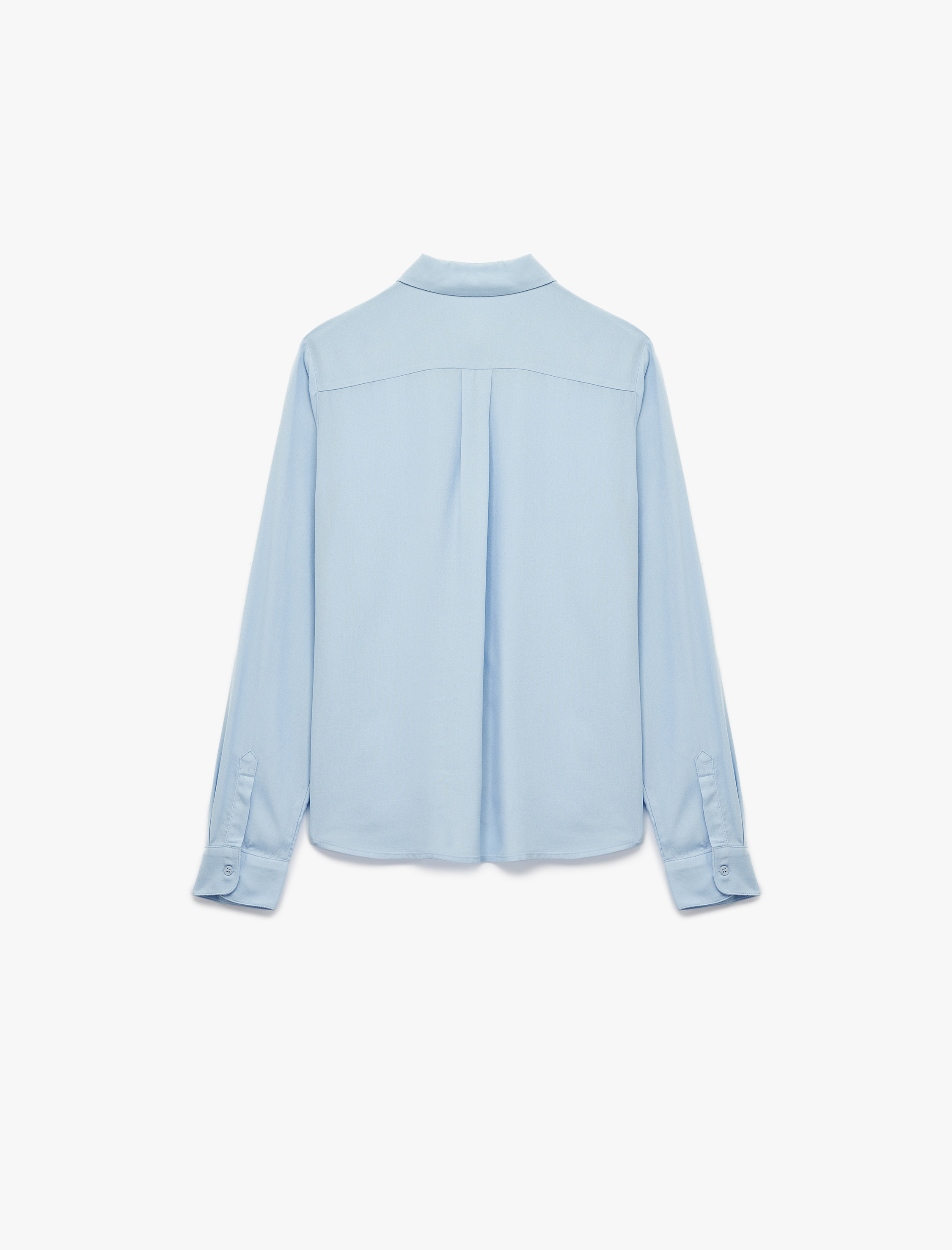   Regular Fit Uzun Kollu Klasik Yaka Viskon Gömlek