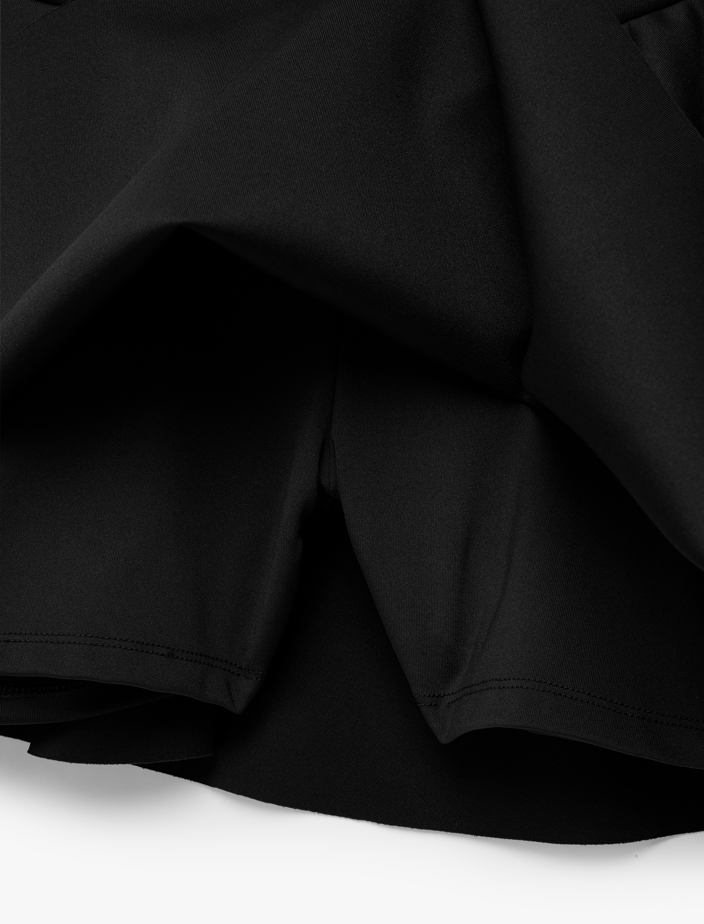   Yüksek Bel Rahat Kalıp Scuba Mini Spor Şort Etek