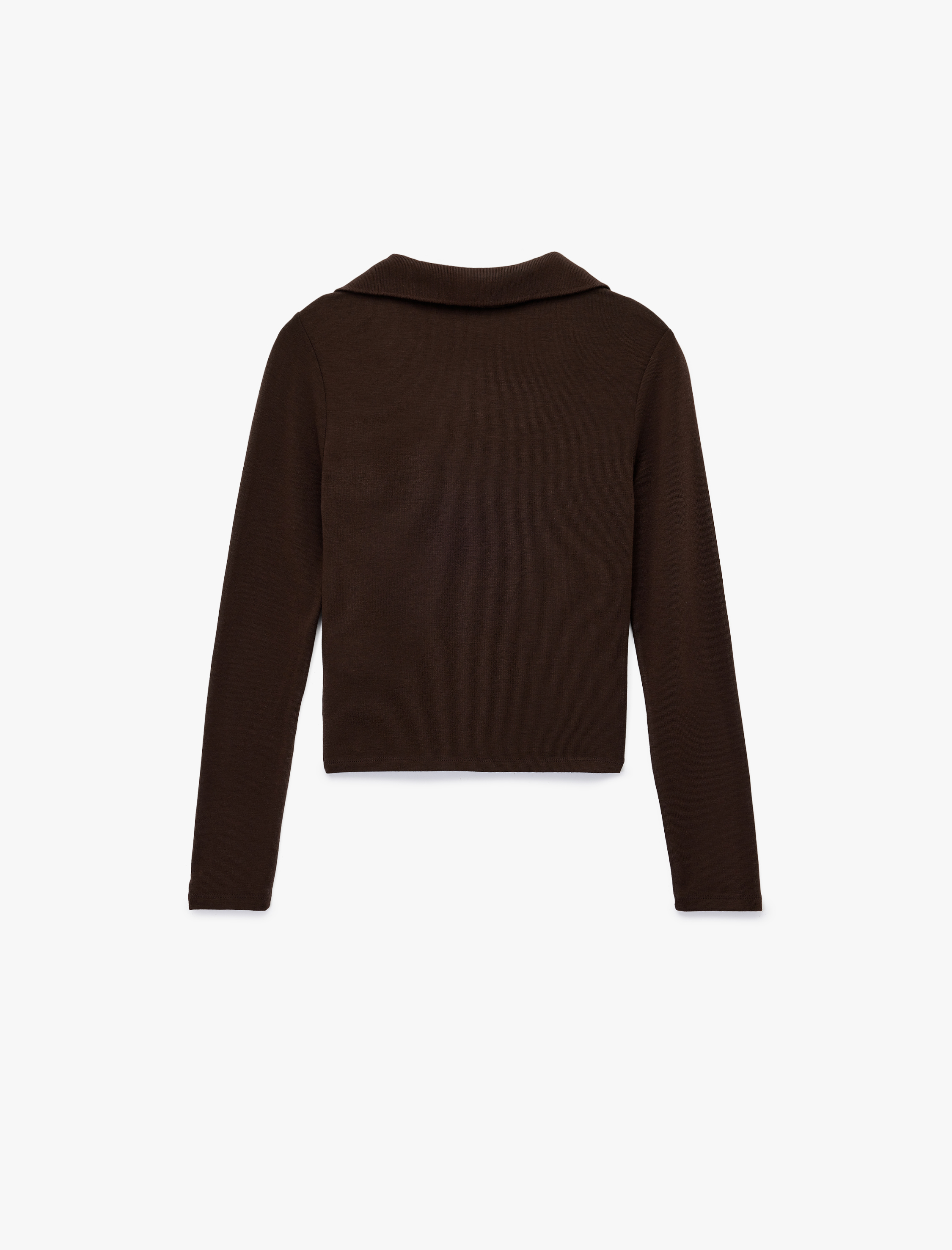   Regular Fit Uzun Kollu Polo Yaka Tişört