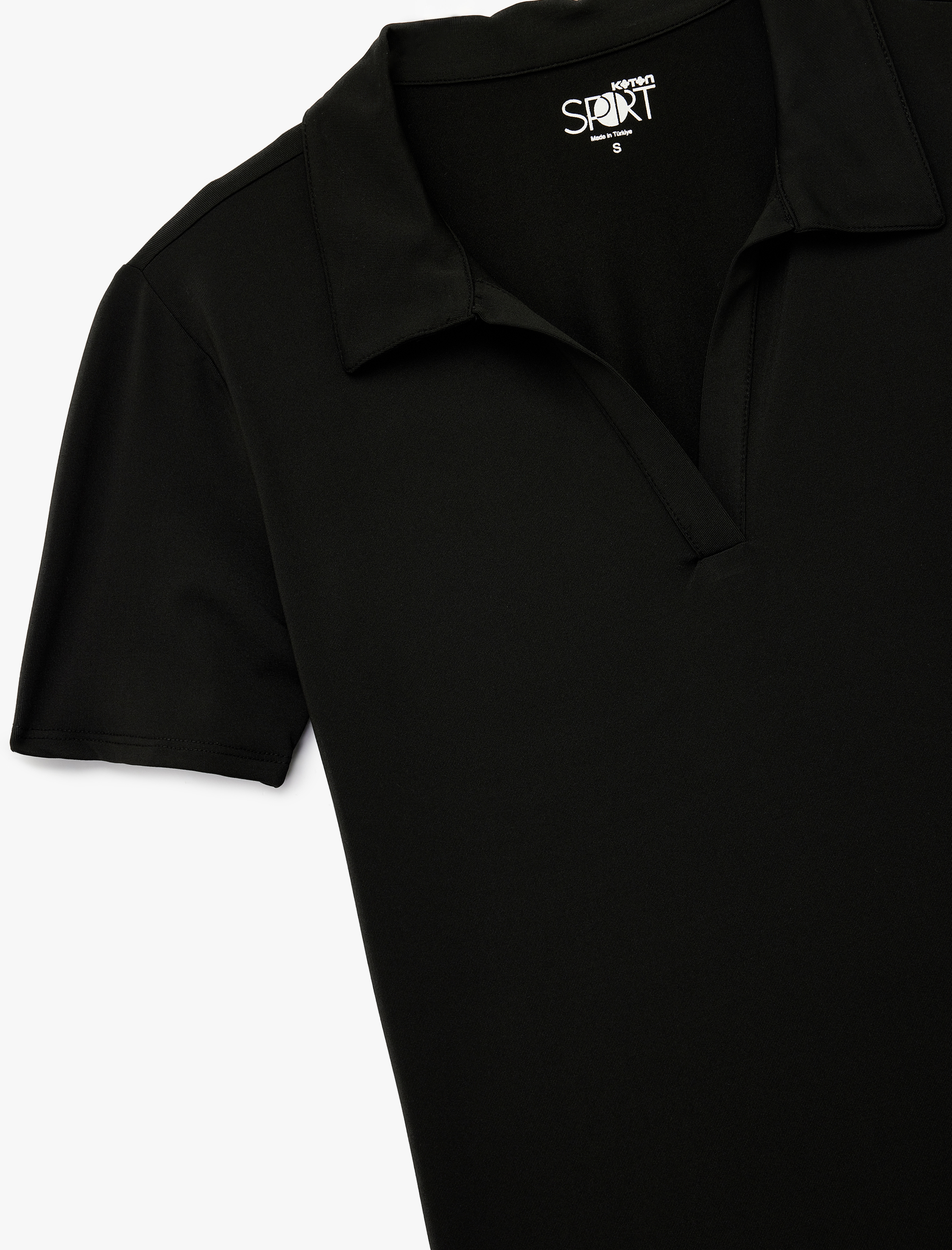   Kısa Kollu Polo Yaka Rahat Kalıp Spor Tişört