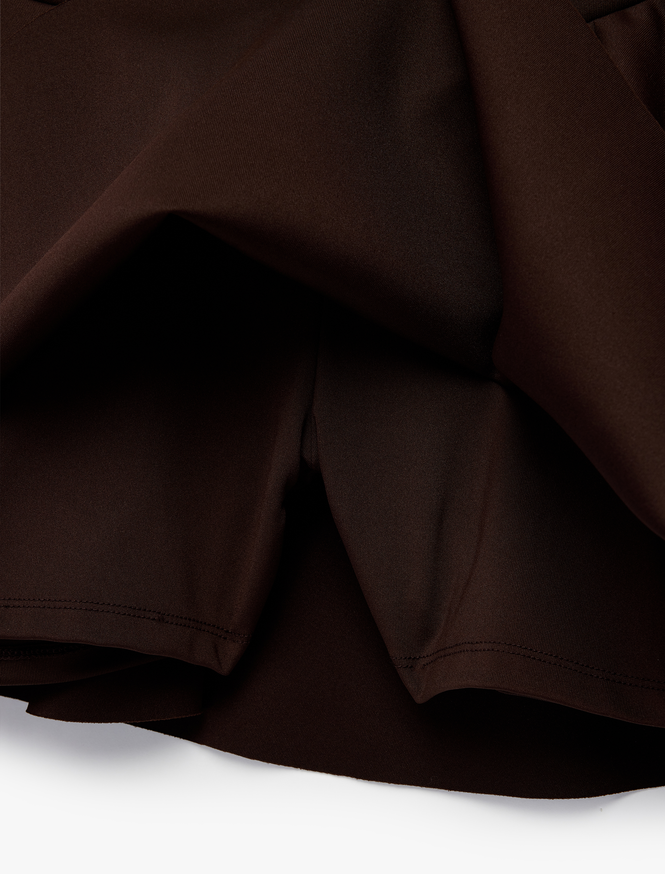   Yüksek Bel Rahat Kalıp Scuba Mini Spor Şort Etek