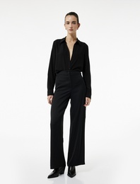 Yüksek Bel Geniş Paça Palazzo Pantolon