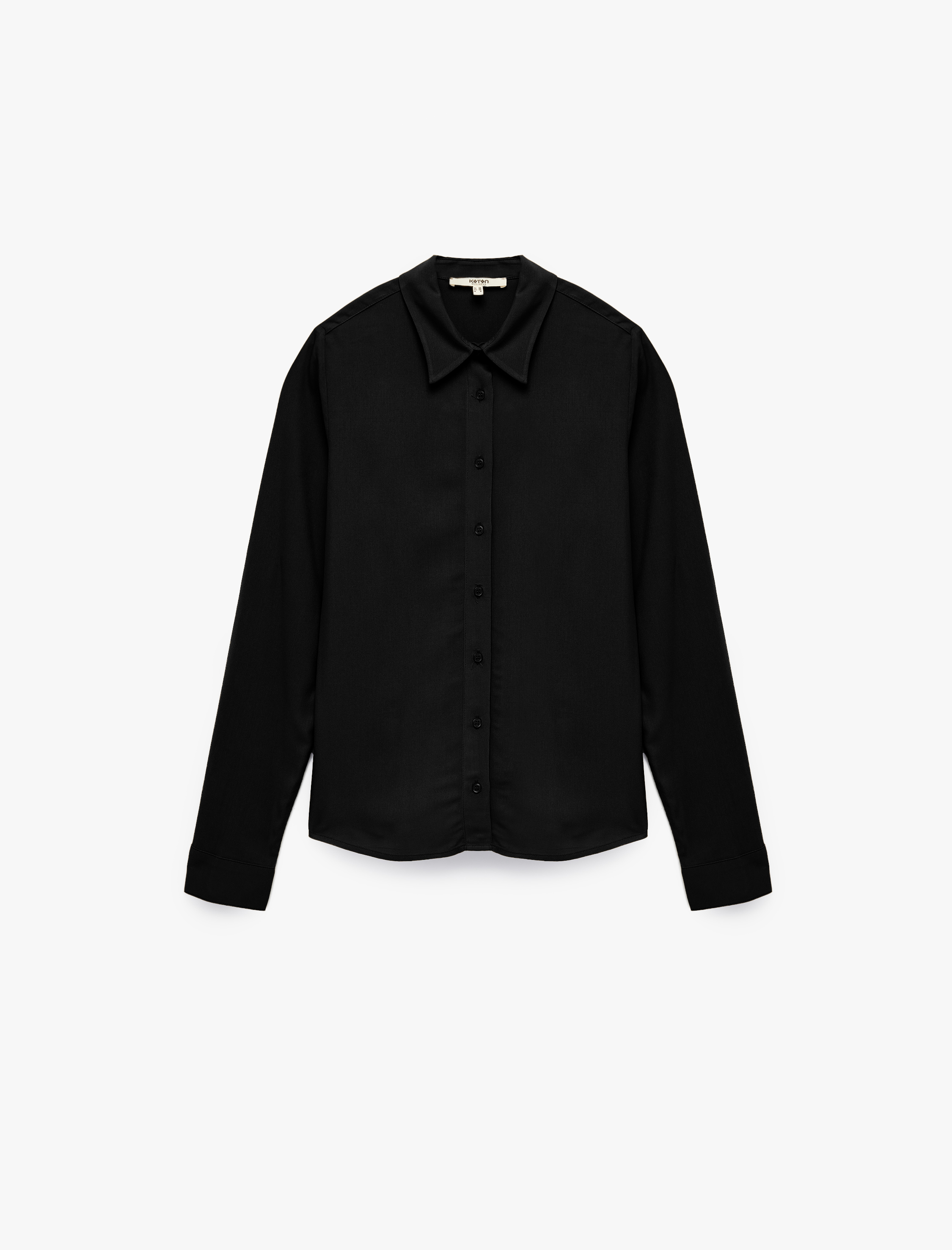   Regular Fit Uzun Kollu Klasik Yaka Viskon Gömlek