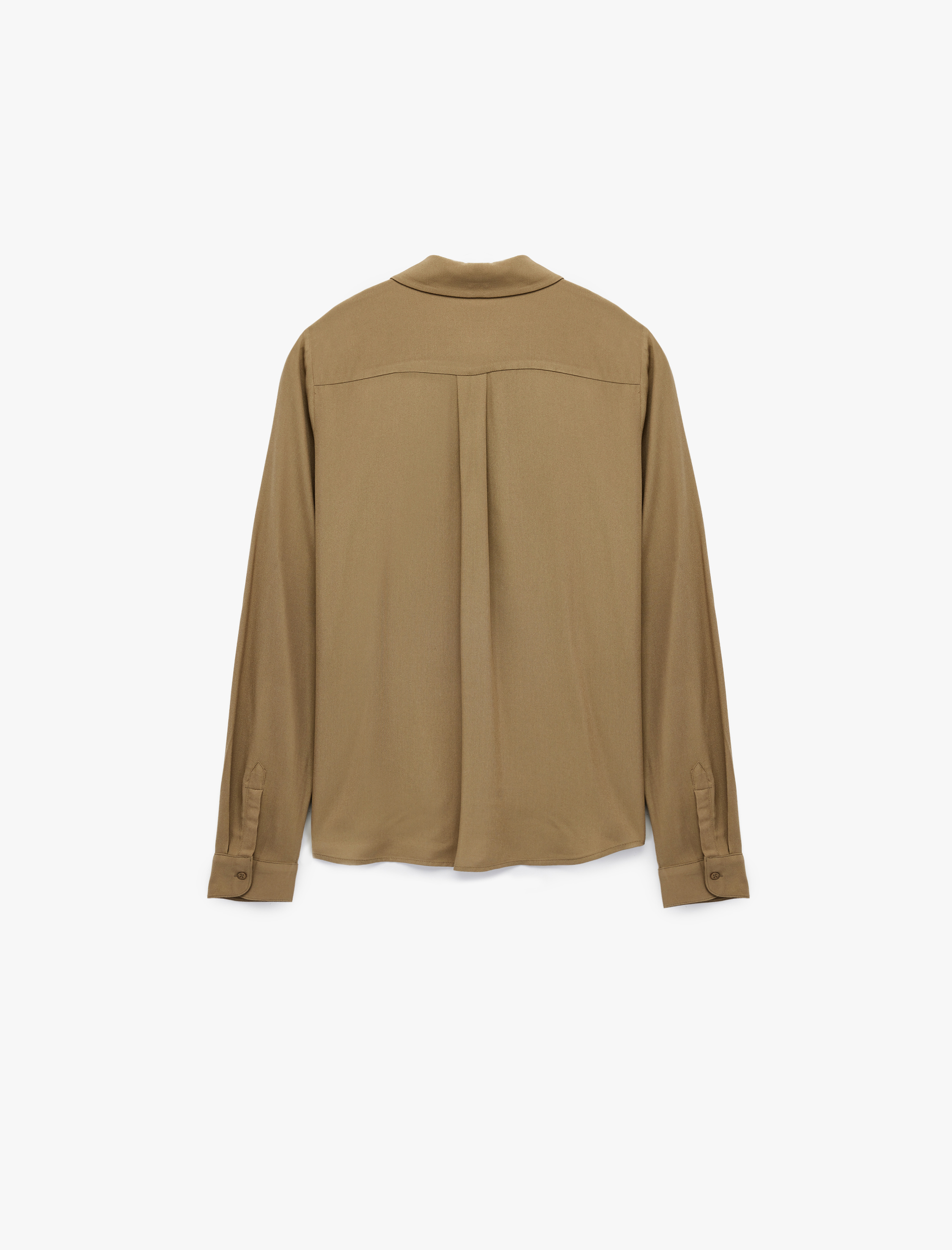   Regular Fit Uzun Kollu Klasik Yaka Viskon Gömlek