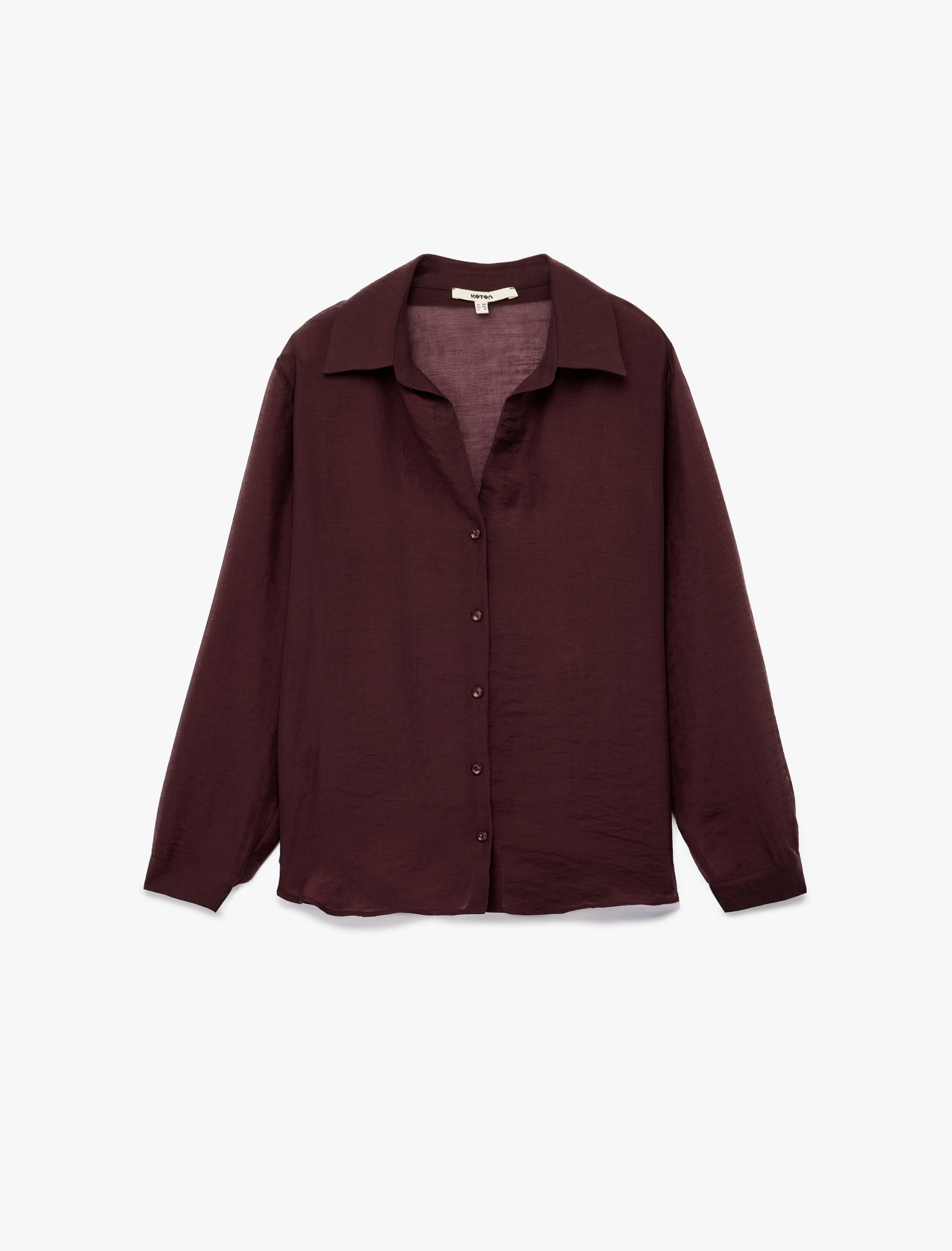   Bol Kalıp Uzun Kollu Klasik Yaka Gömlek