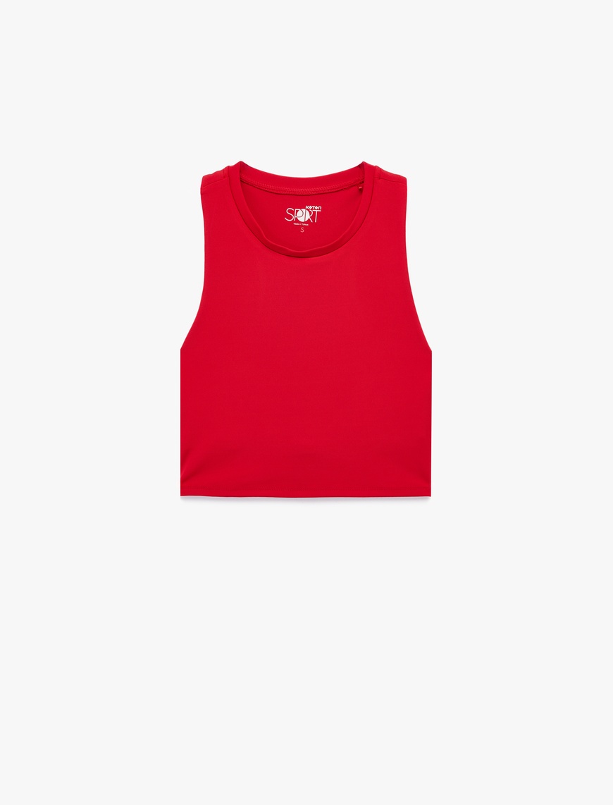   Halter Yaka Slim Fit Kolsuz Sporcu Sütyeni