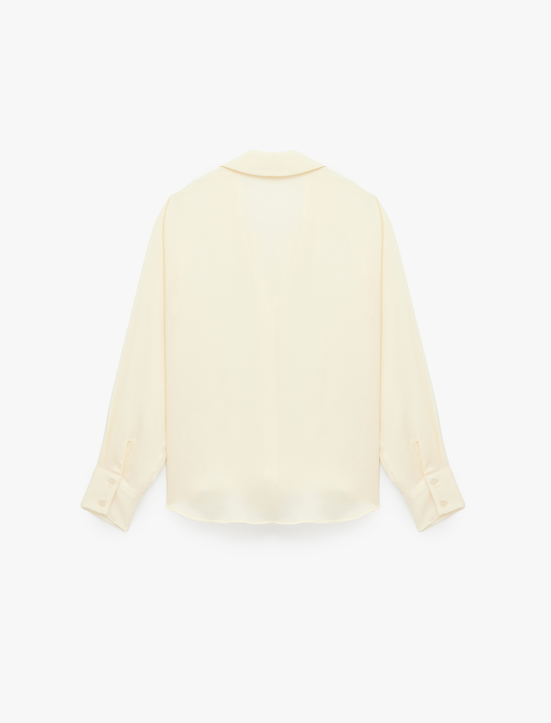   Regular Fit Uzun Kollu Klasik Yaka Saten Gömlek