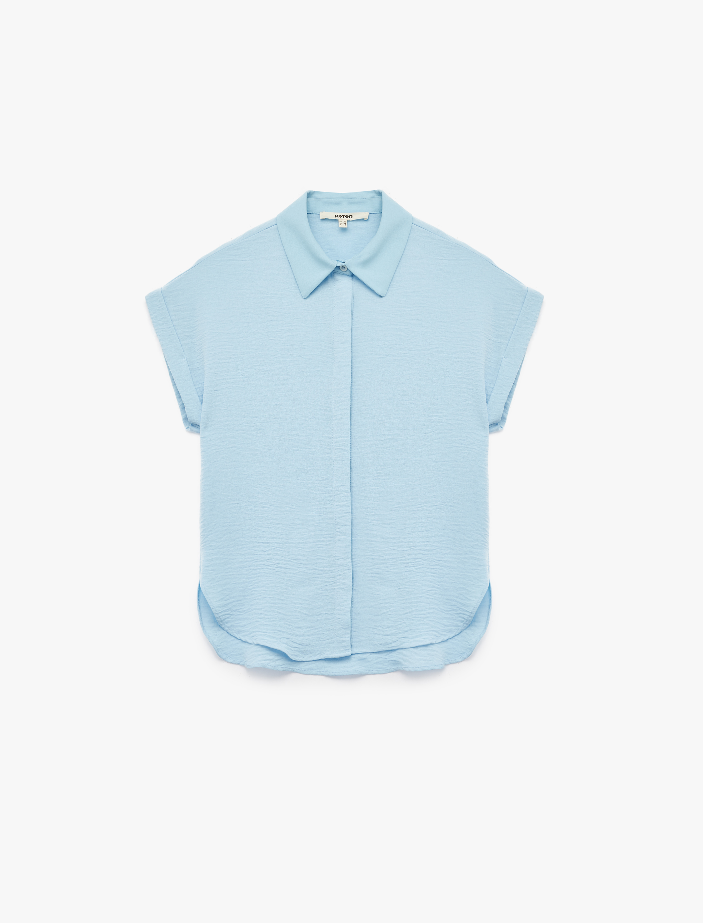   Aerobin Kumaş Düğmeli Klasik Yaka Kısa Kollu Gömlek