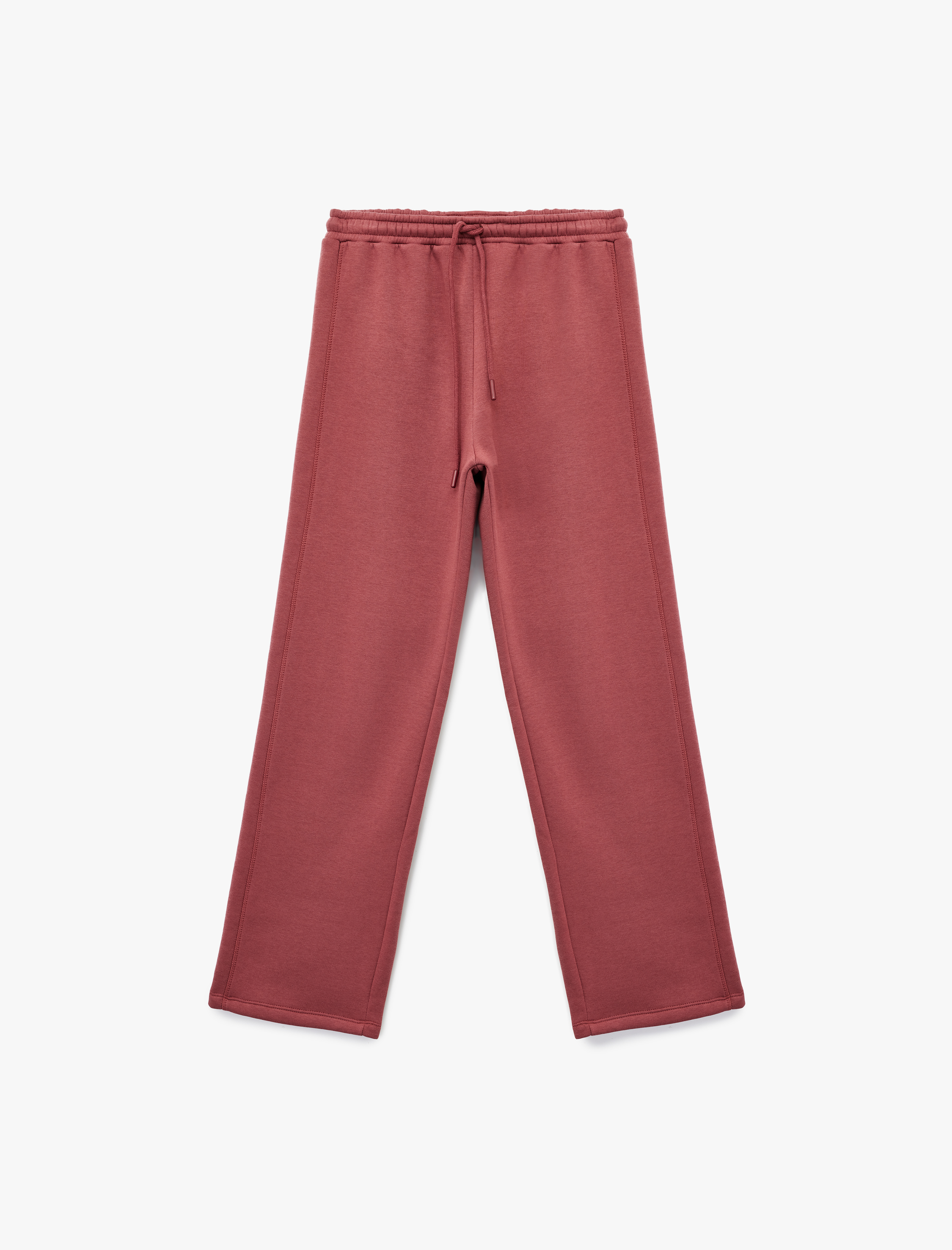   Üç İplik Beli Bağcıklı Geniş Paça Eşofman Altı