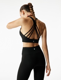 Slim Fit U Yaka Sırt Detaylı Sporcu Sütyeni