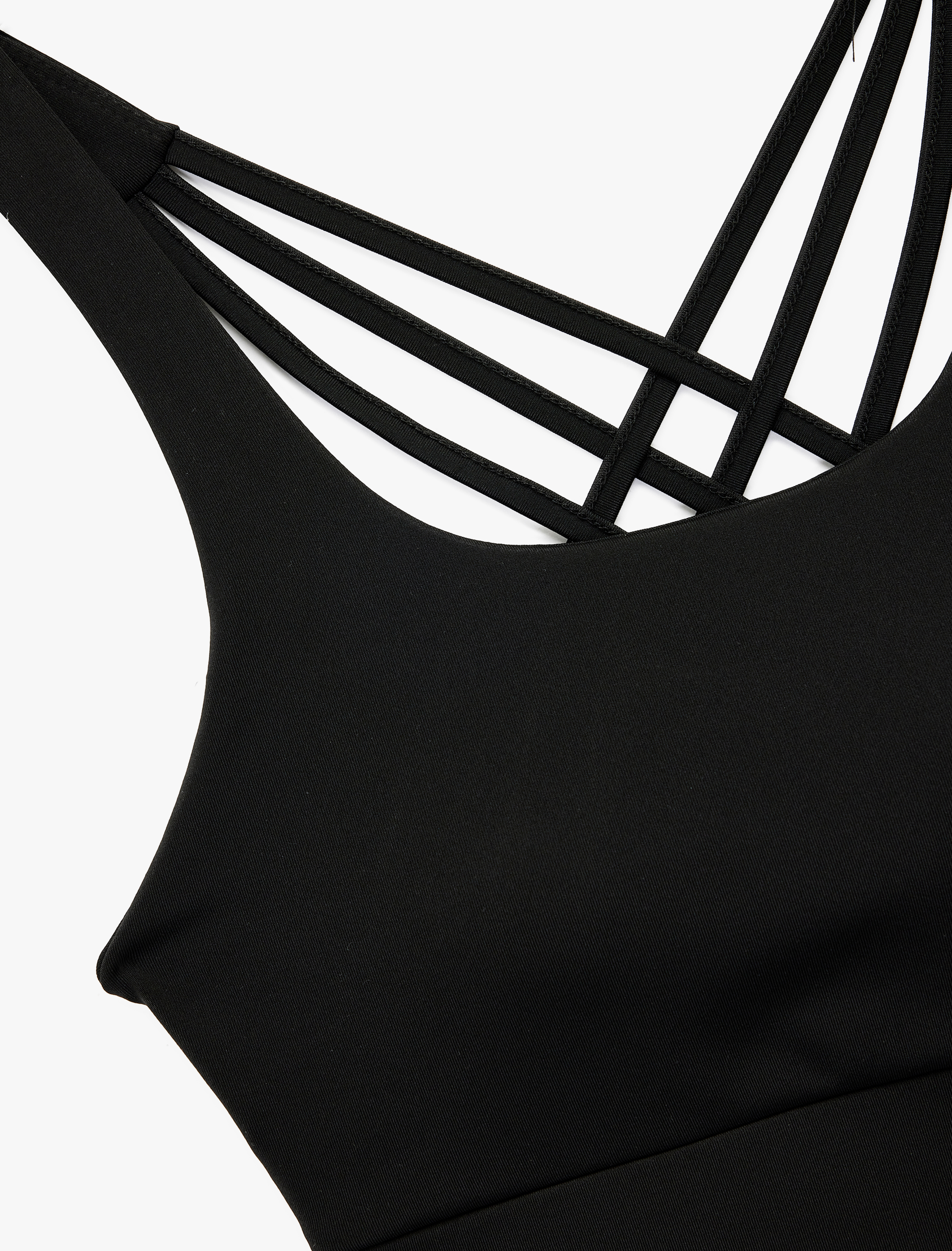 Slim Fit U Yaka Sırt Detaylı Sporcu Sütyeni