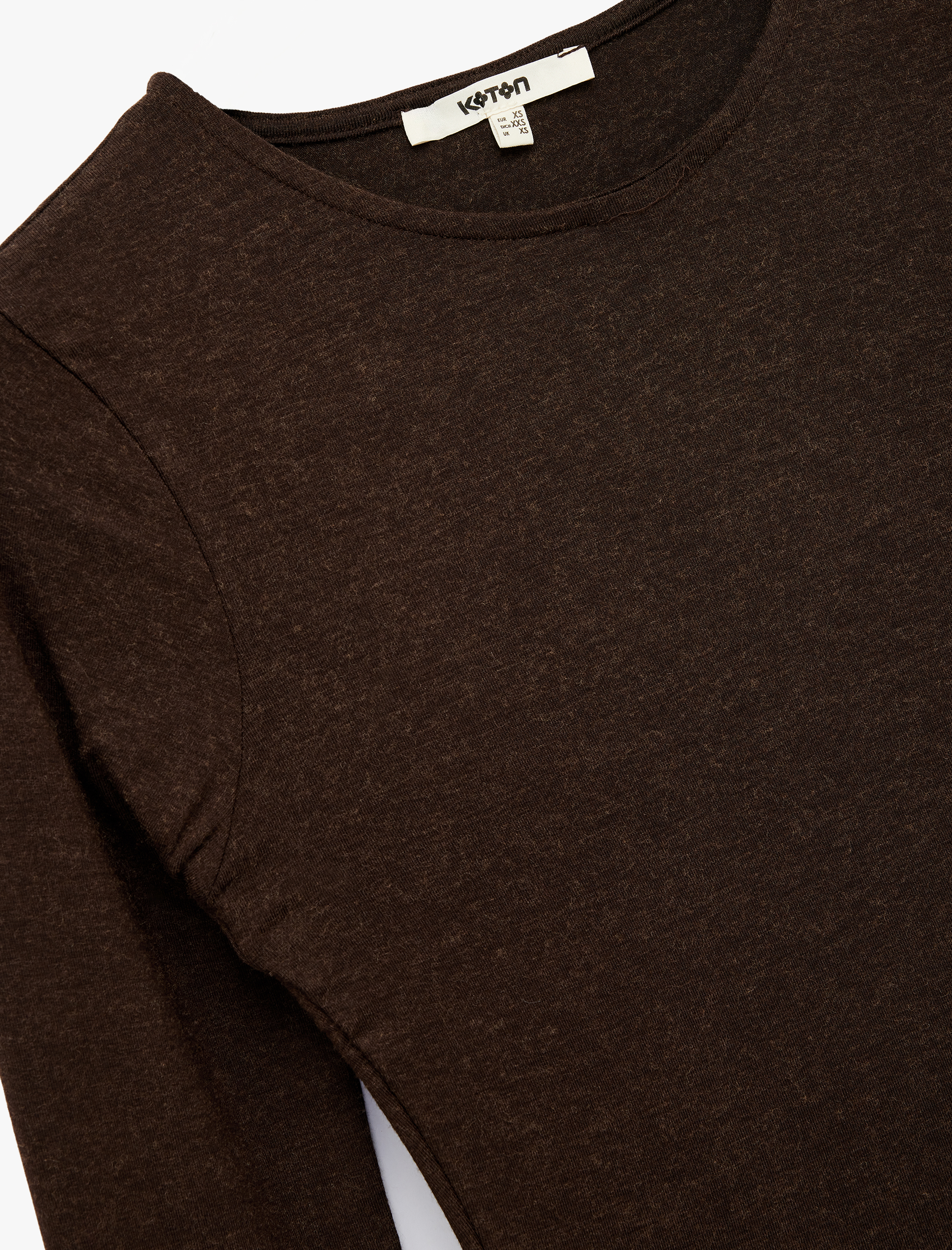   Koyun Yünü Karışımlı Slim Fit Uzun Kollu Bisiklet Yaka Bodysuit