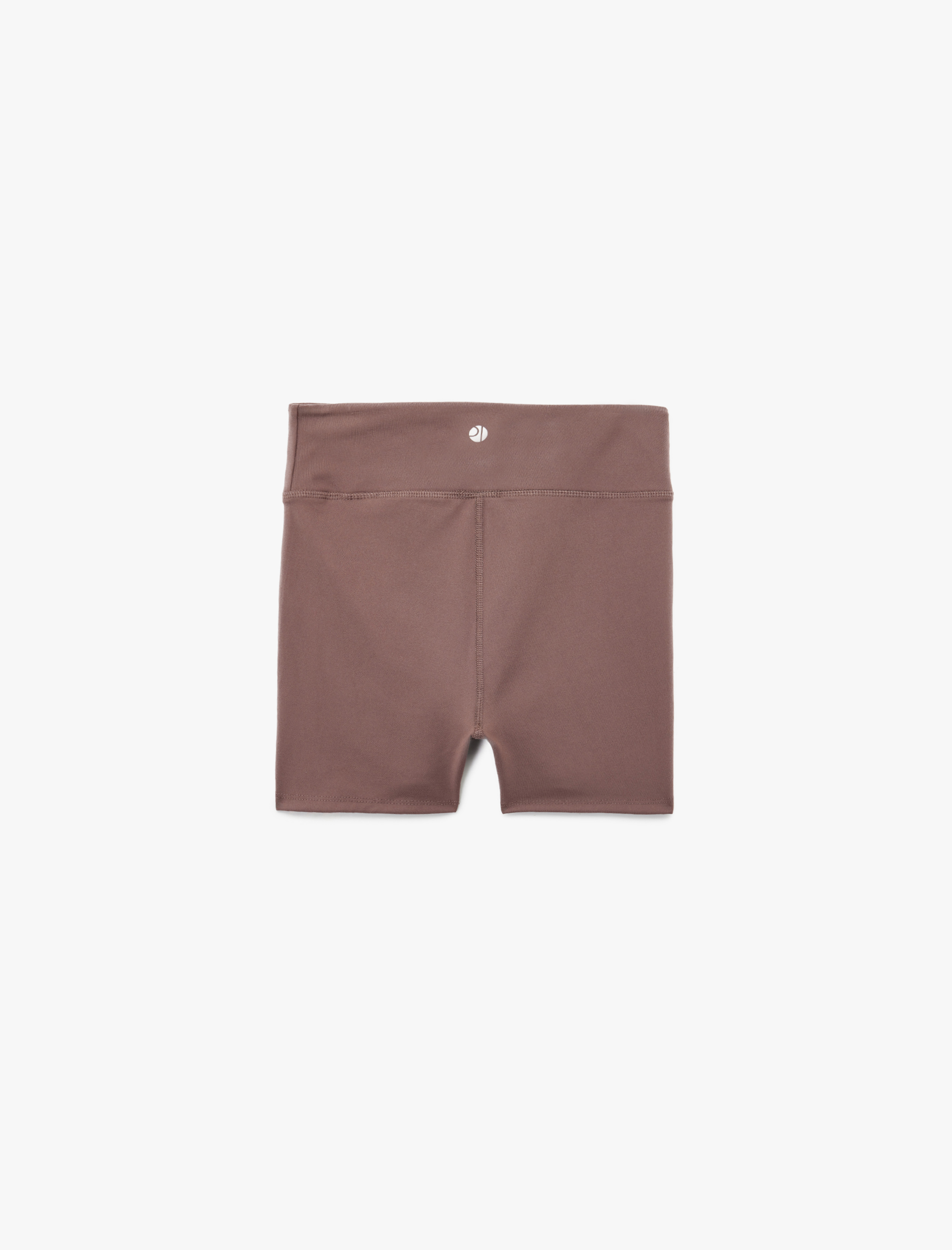   Dikiş Detaylı İnterlok Slim Fit Yüksek Bel Biker Spor Tayt