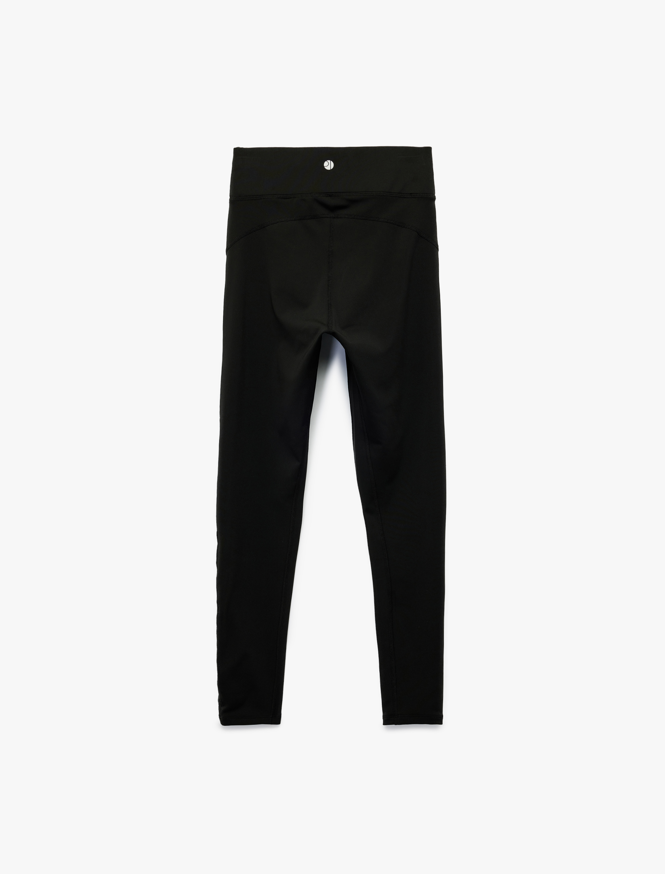 Yüksek Bel Dikiş Detaylı Slim Fit İnterlok Spor Tayt