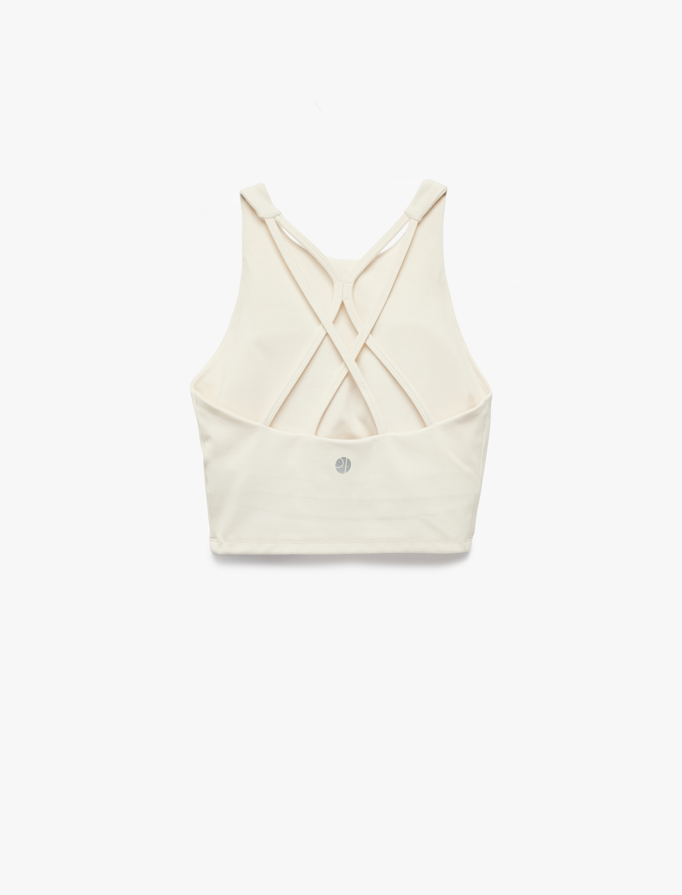 Kolsuz Bisiklet Yaka İnterlok Çapraz Sırt Askılı Kaplı Sporcu Sütyeni