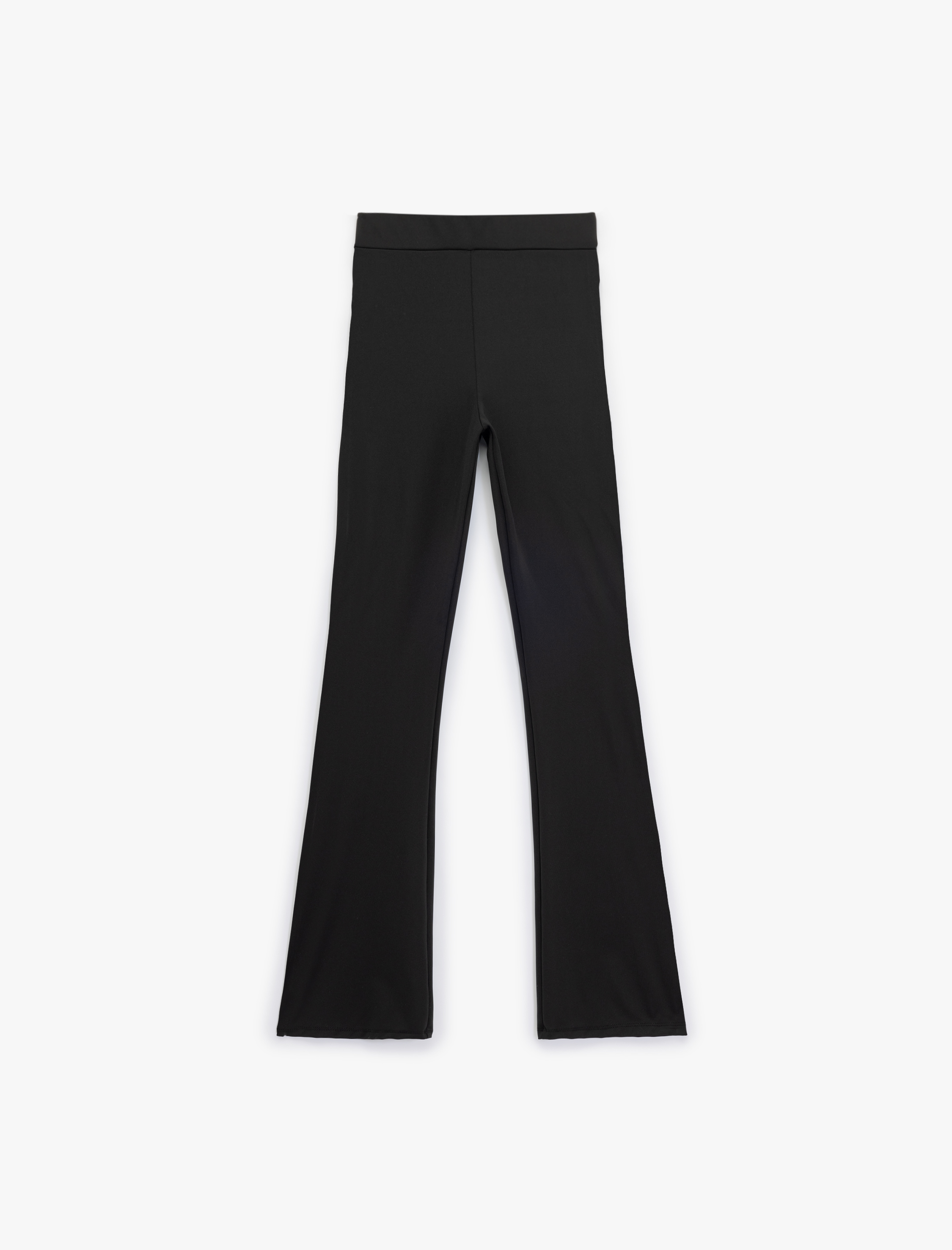   Yüksek Bel Biyeli İspanyol Paça Spor Tayt