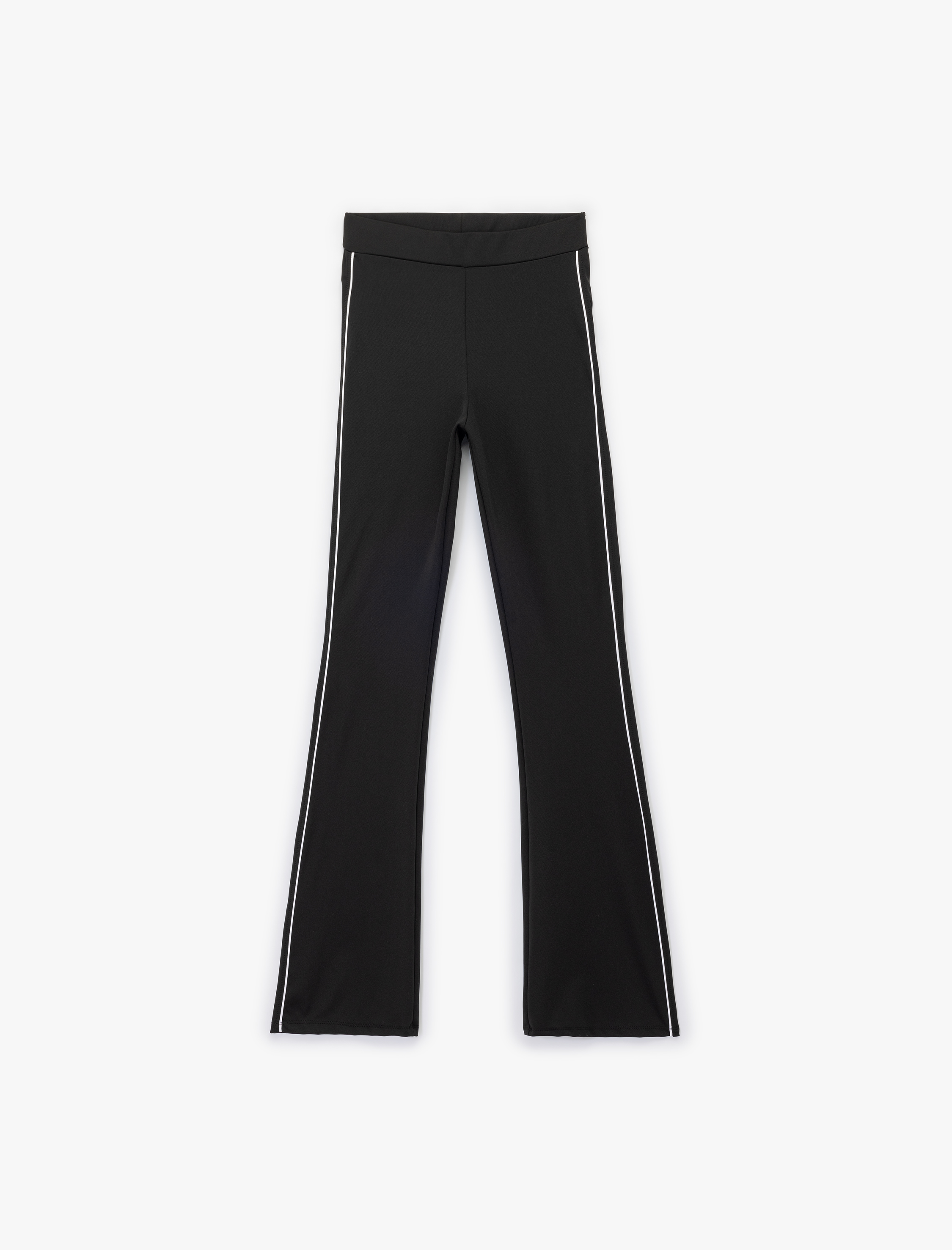   Yüksek Bel Biyeli İspanyol Paça Spor Tayt