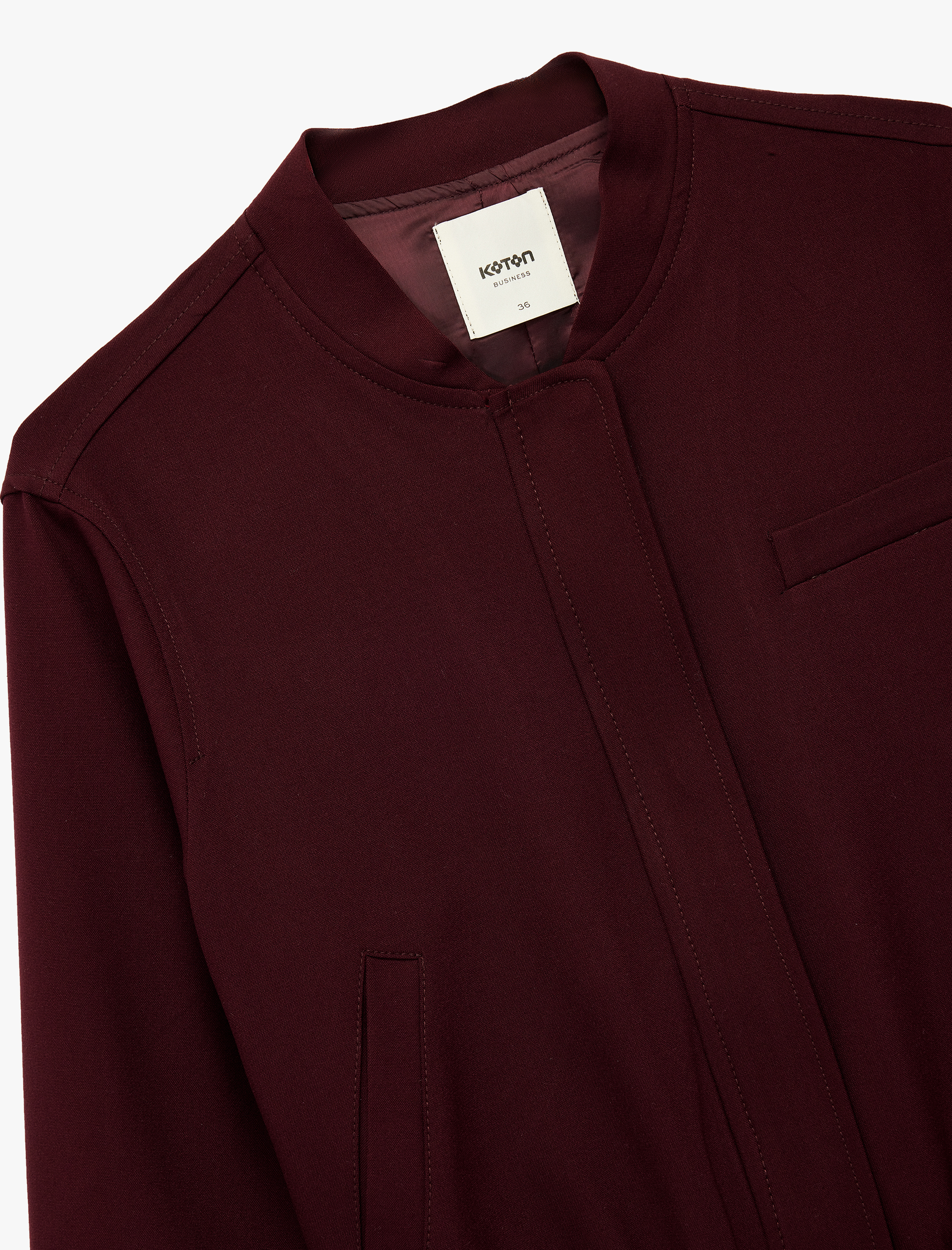   Rahat Kalıp Cepli Uzun Kollu Bomber Ceket