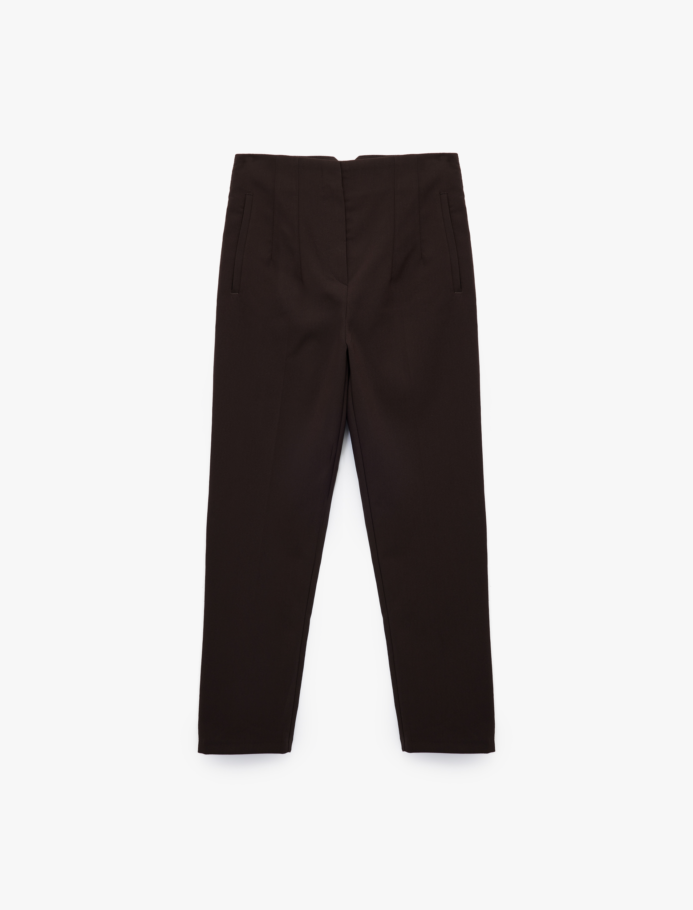   Regular Fit Yüksek Bel Cigarette Kumaş Pantolon