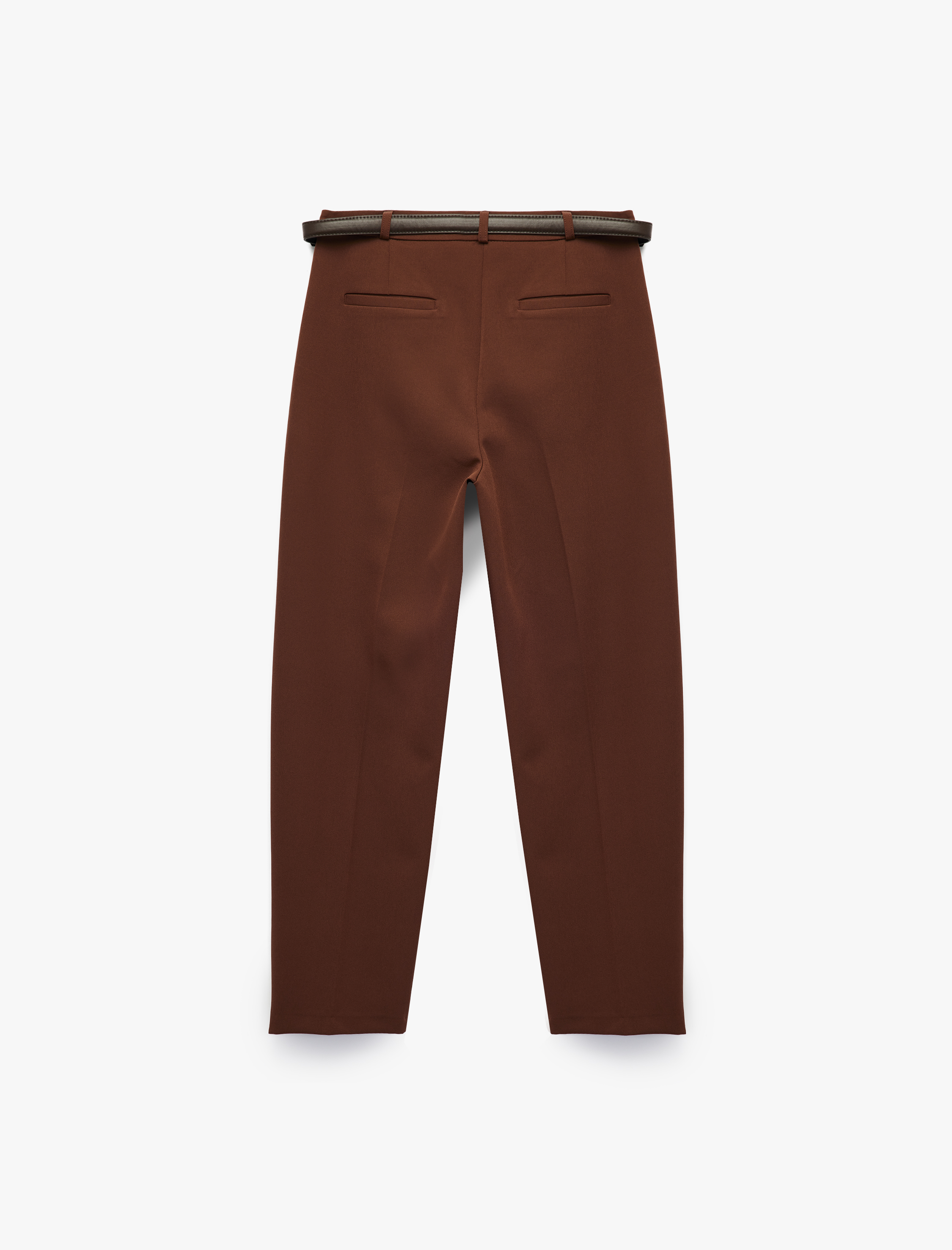   Regular Fit Cepli Kemer Detaylı Havuç Pantolon