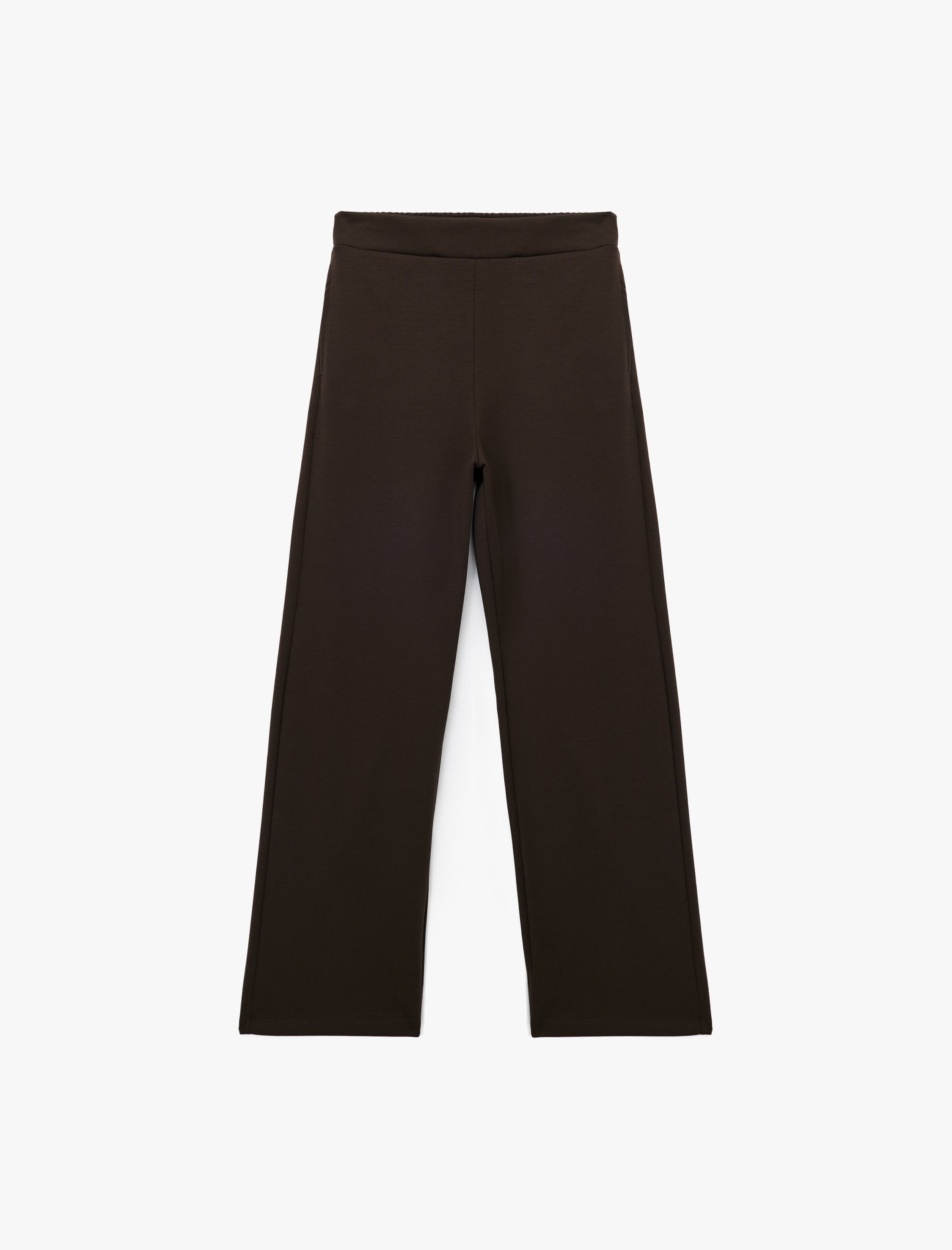   Beli Lastik Detaylı Cepli Geniş Paça Pantolon