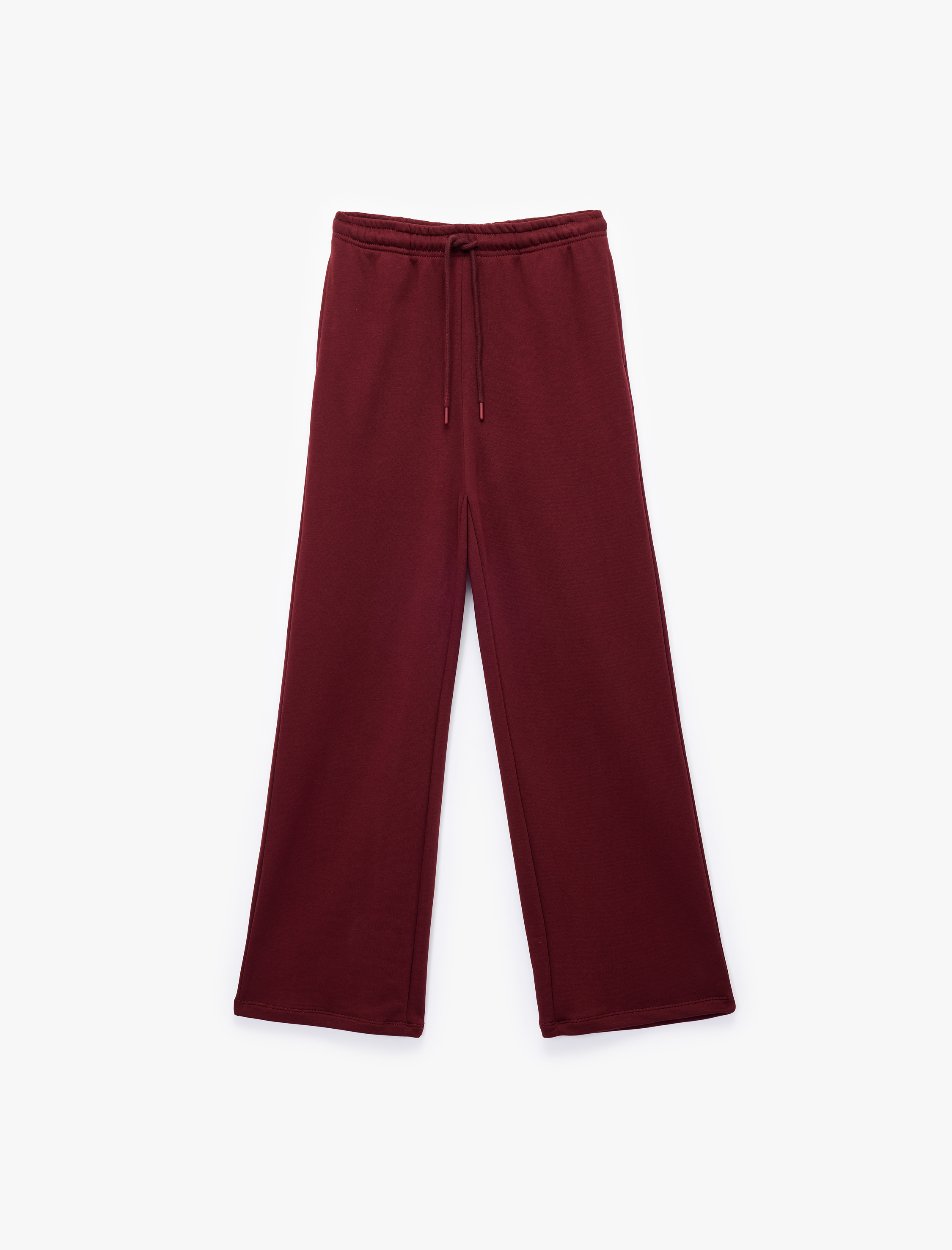   Normal Bel Üç İplik Nervürlü Cepli Eşofman Altı