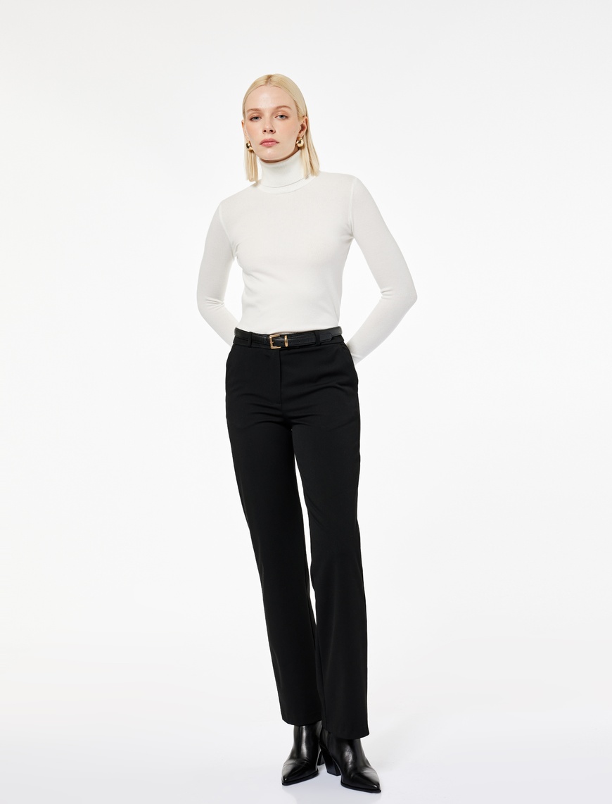   Slim Fit Cepli Cigarette Pantolon