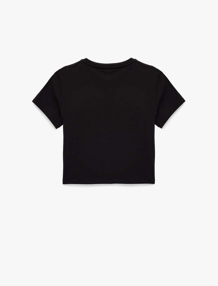  Slim Fit Kısa Kollu Bisiklet Yaka Spor Tişört