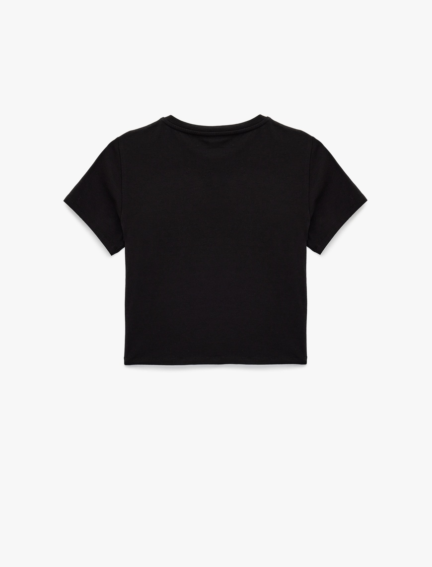   Slim Fit Kısa Kollu Bisiklet Yaka Spor Tişört