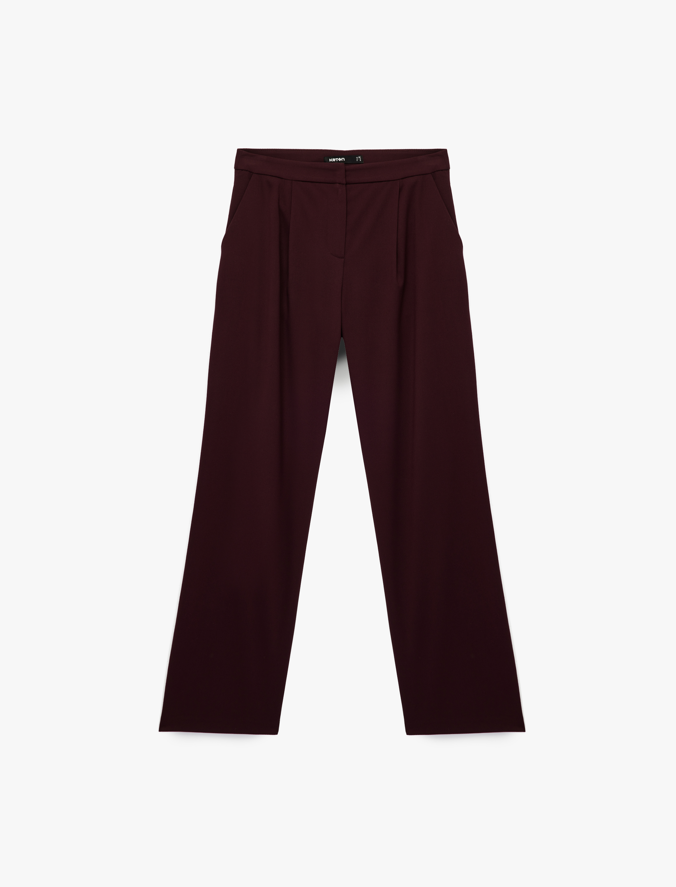 Cepli Düz Geniş Paça Palazzo Kumaş Pantolon