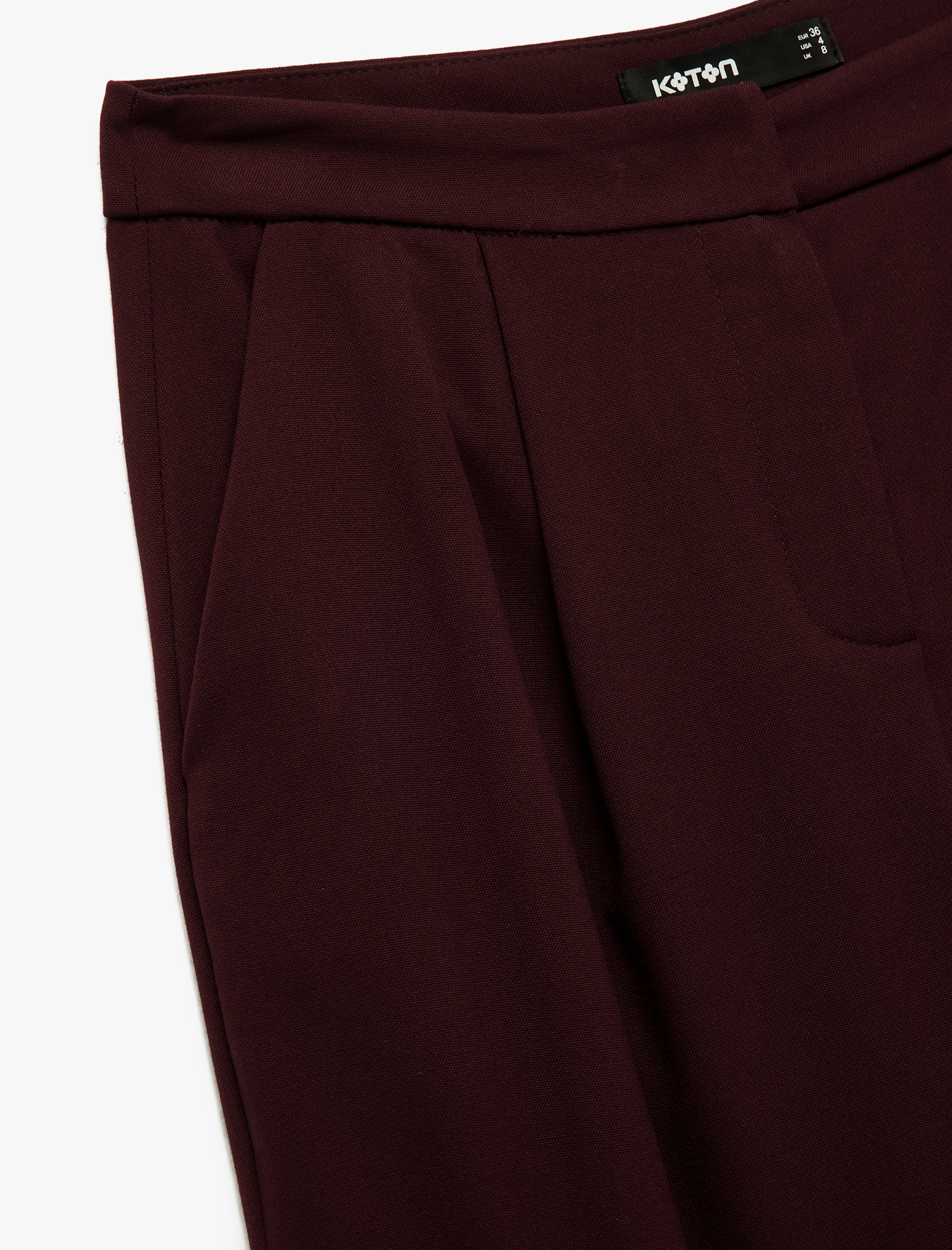 Cepli Düz Geniş Paça Palazzo Kumaş Pantolon