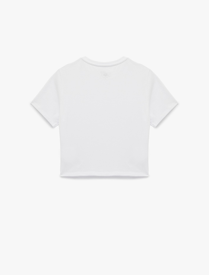  Slim Fit Kısa Kollu Bisiklet Yaka Spor Tişört