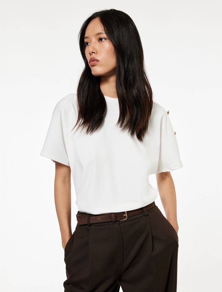  Regular Fit Kısa Kollu Bisiklet Yaka Düğmeli Tişört