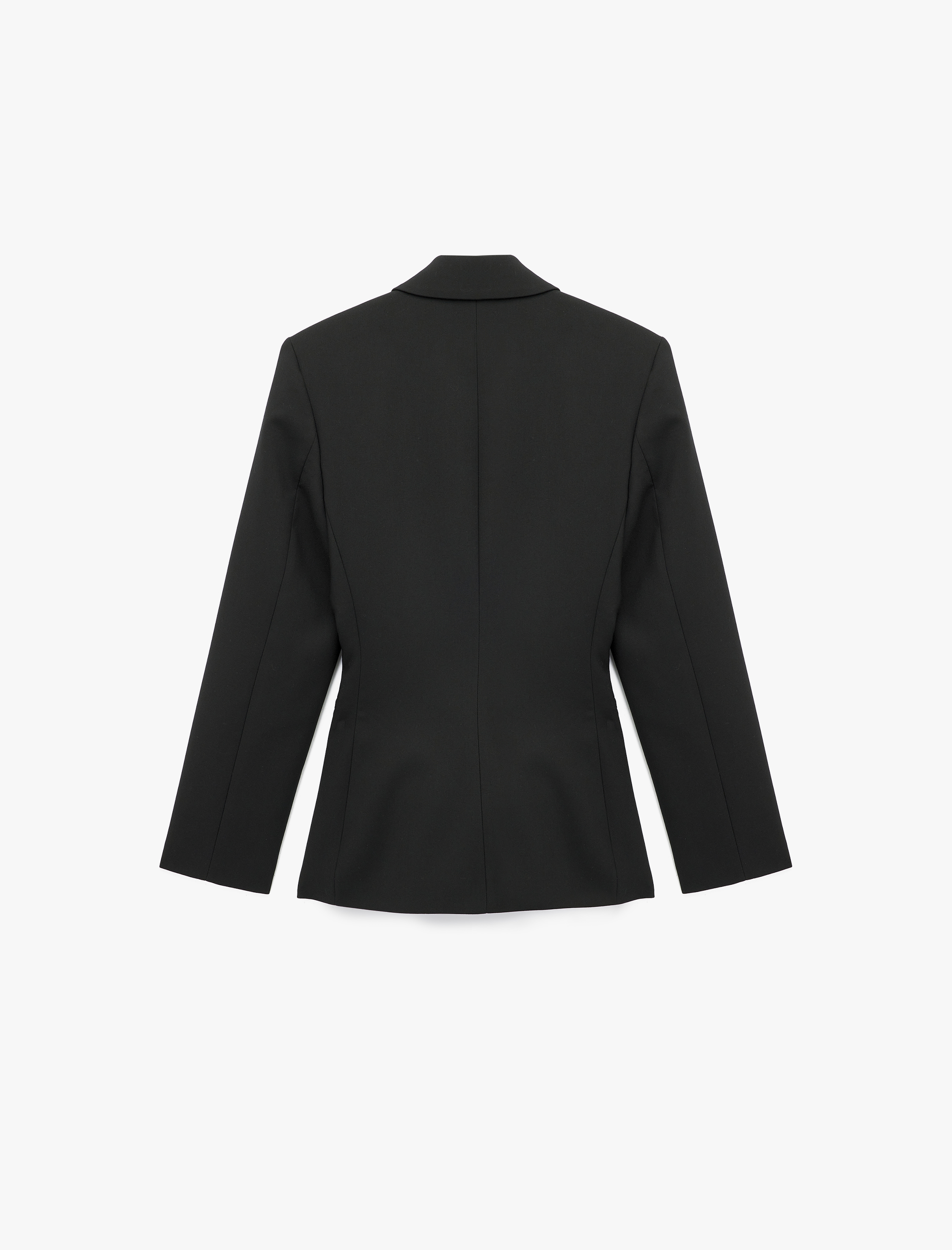   Slim Fit Uzun Kollu Cep Detaylı Düğmeli Geniş Yaka Blazer Ceket