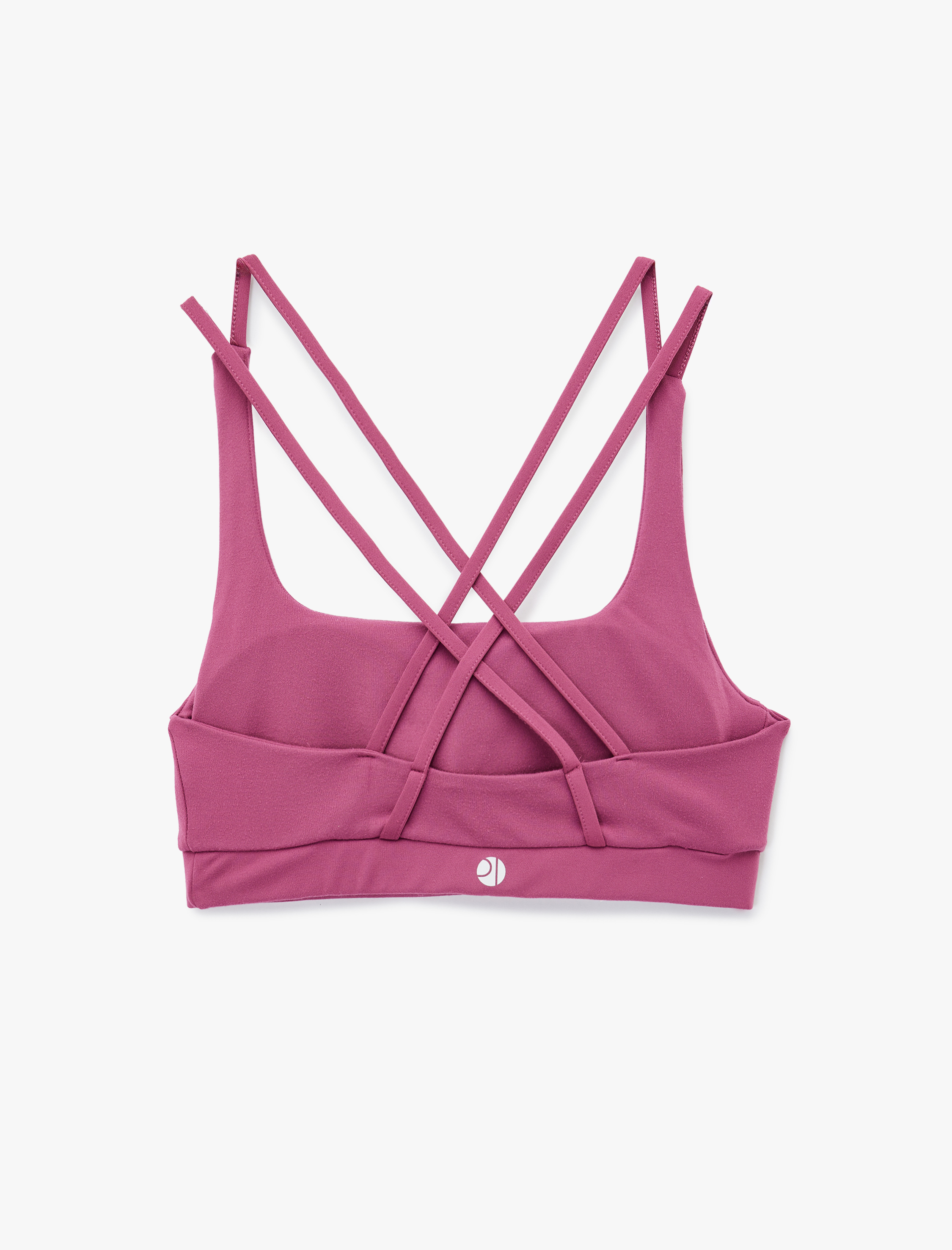   Çapraz Askılı Sırt Detaylı Kaplı Kolsuz Sporcu Sütyeni