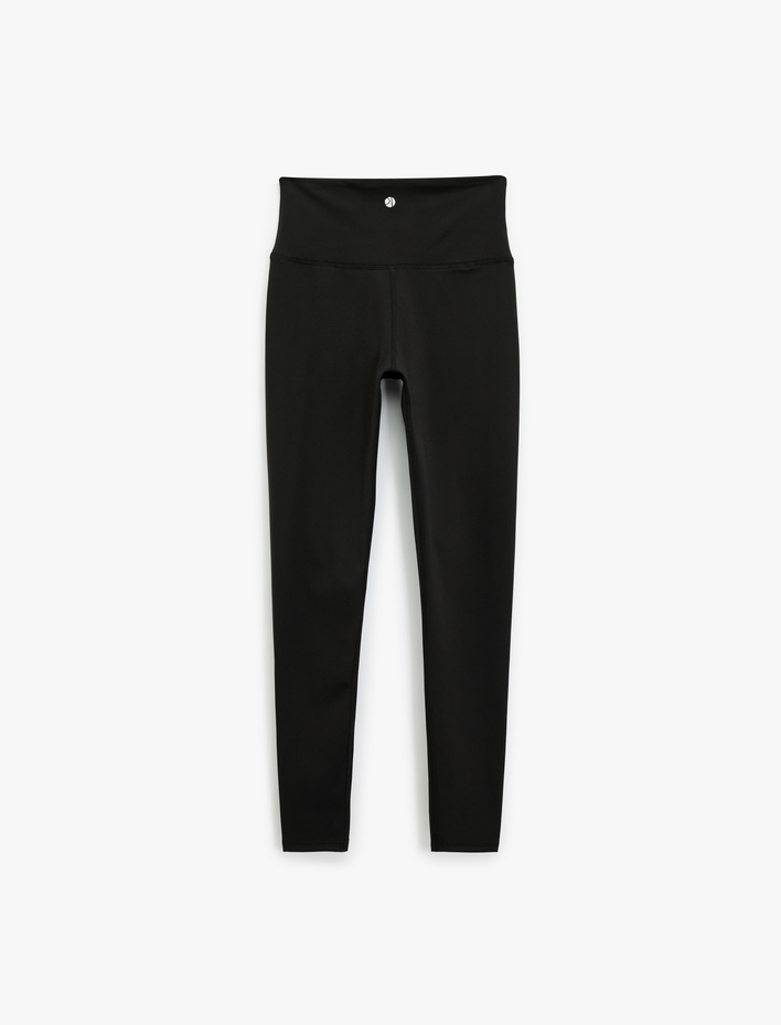  Yüksek Bel Dikiş Detaylı Slim Fit Spor Tayt