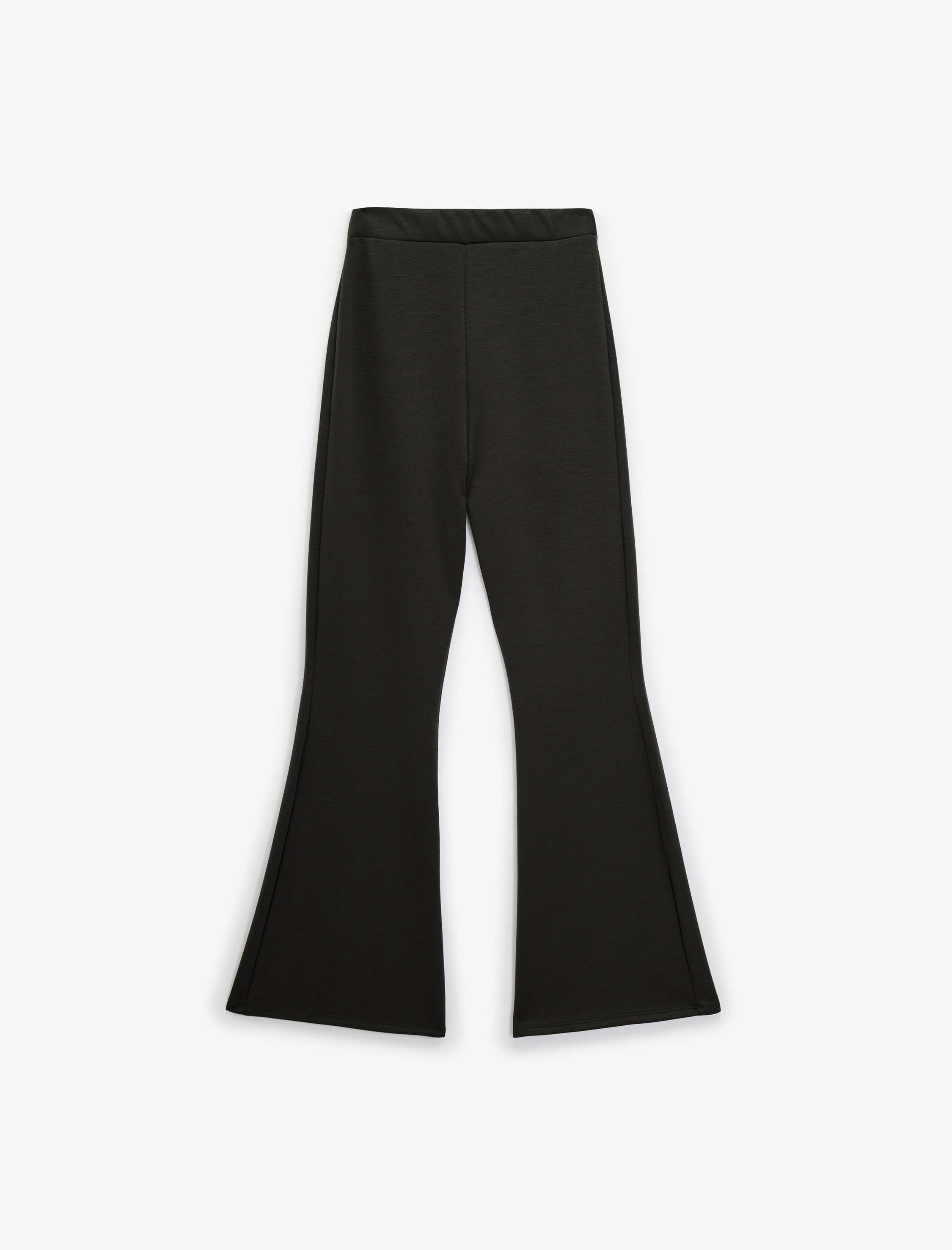   Scuba Kumaş Slim Fit İspanyol Paça Pantolon