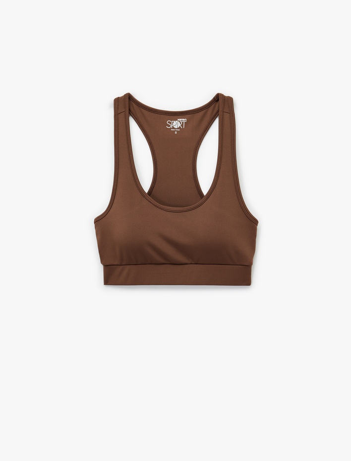  U Yaka Askılı Sporcu Sütyeni
