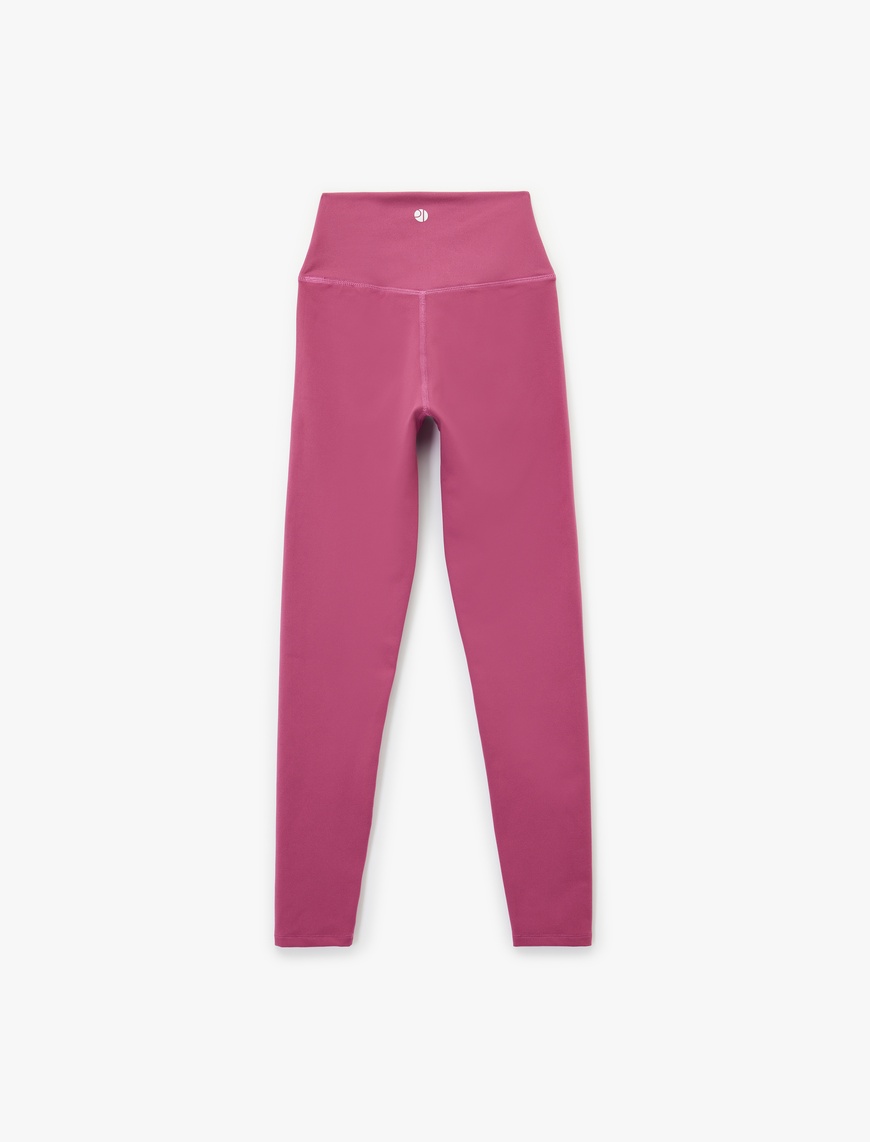   Asimetrik Yüksek Bel Slim Fit Spor Tayt