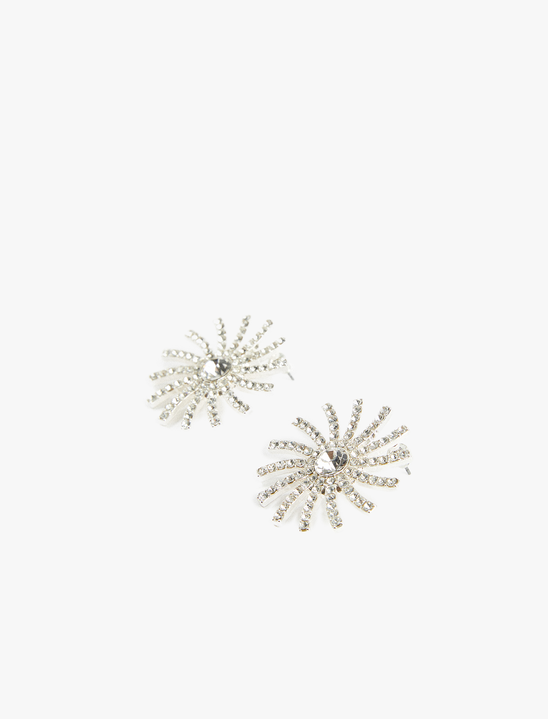  Kadın Büyük Boy Taşlı Güneş Küpe - Koton X Sibil Çetinkaya